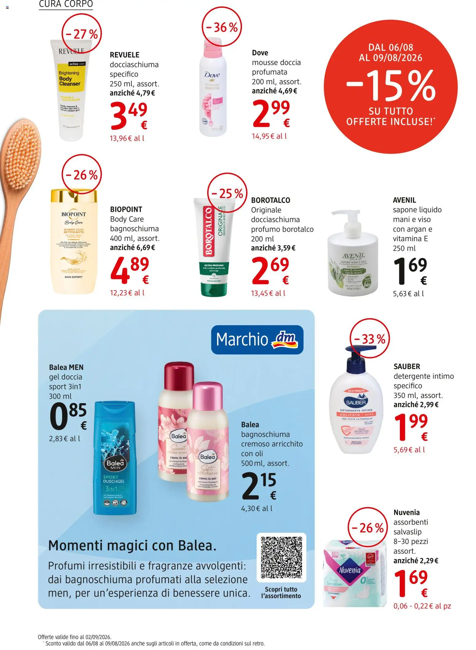 Volantino dm drogerie markt del 06/08/2026 | Pagina: 6 | Prodotti: Sapone, Detergente intimo, Detergente, Intimo