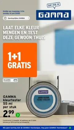 GAMMA folder - Voorbeeld van een folder van GAMMA, geldig van 01.06.2026