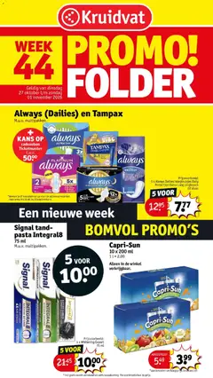 Kruidvat folder week 44 - Voorbeeld van een folder van Kruidvat, geldig van 27/10/2026