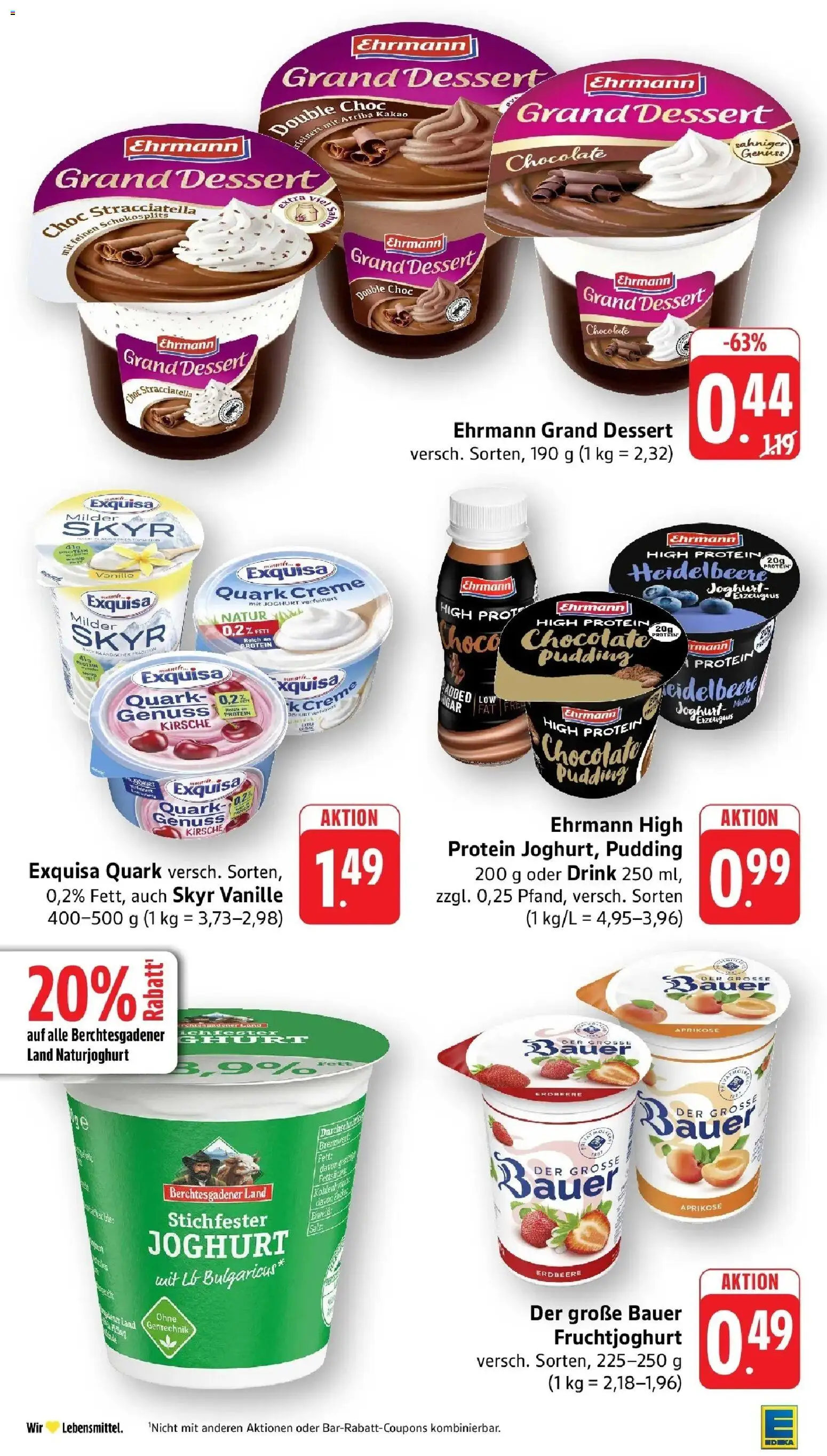 Edeka Prospekt Karlsruhe-Daxlanden (ab 10.08.2026) » Angebote Online | Seite: 16 | Produkte: LG, Fruchtjoghurt, Exquisa, Salz