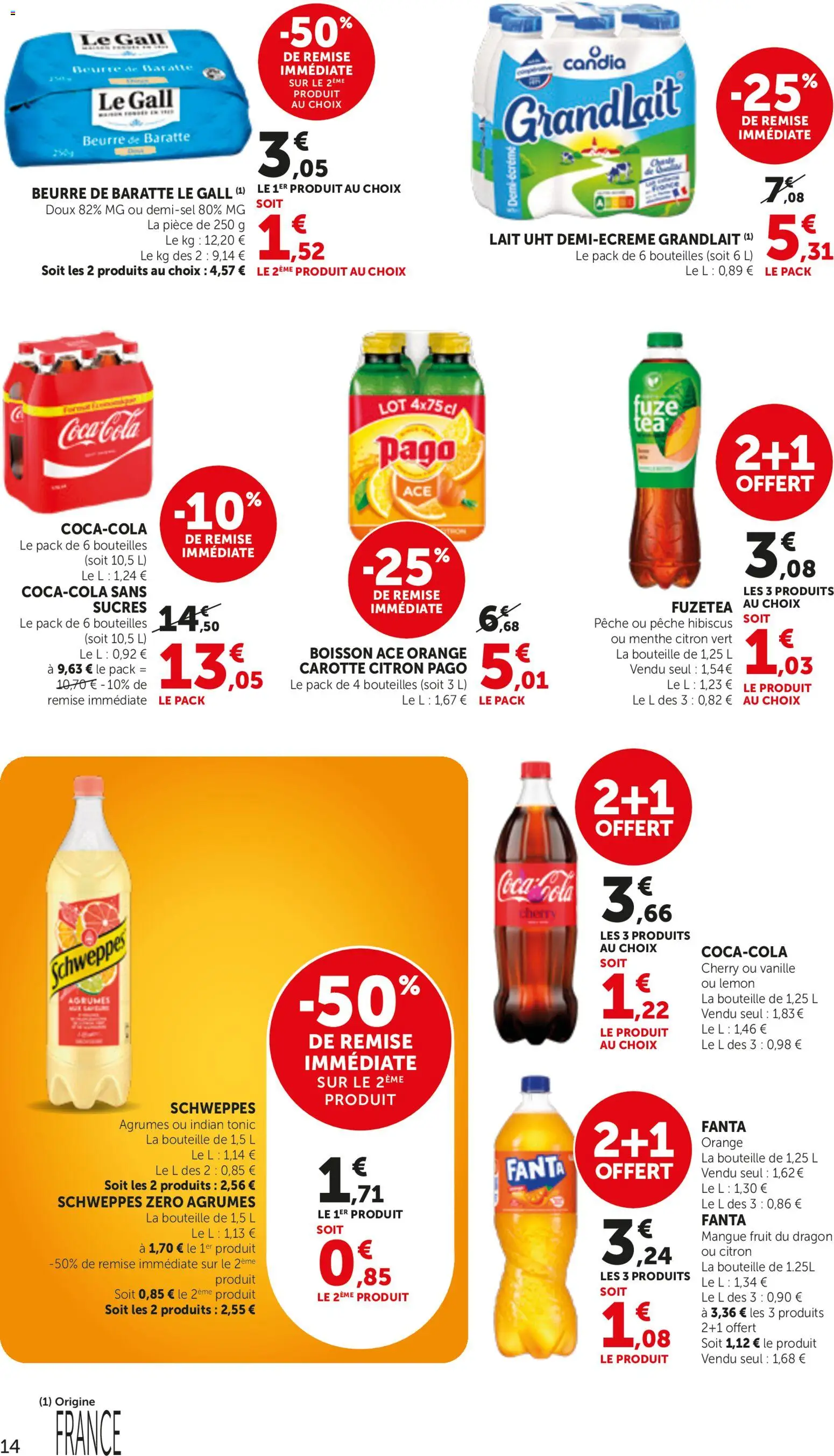 {H1} | Page: 14 | Produits: Tonic, Citron, Mangue, Hibiscus