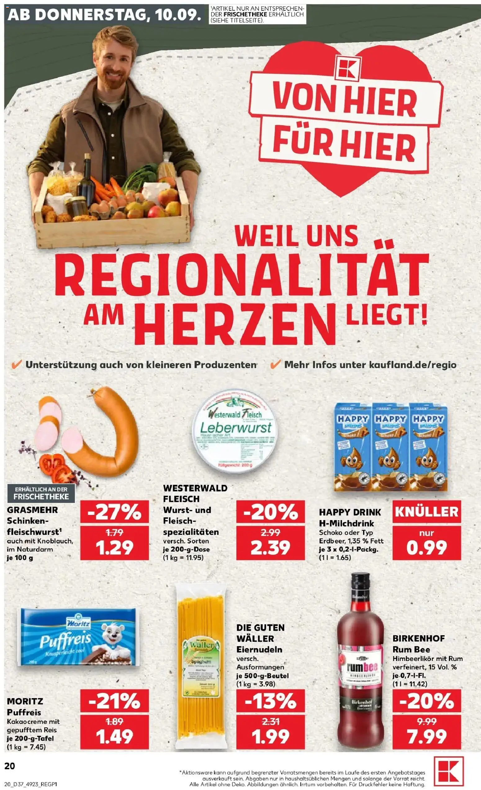 Prospekt Kaufland ab 07.09.2026 » Angebote Online zum Blättern | Seite: 29 | Produkte: Spaghetti, Rum, Spezialitäten, Schinken
