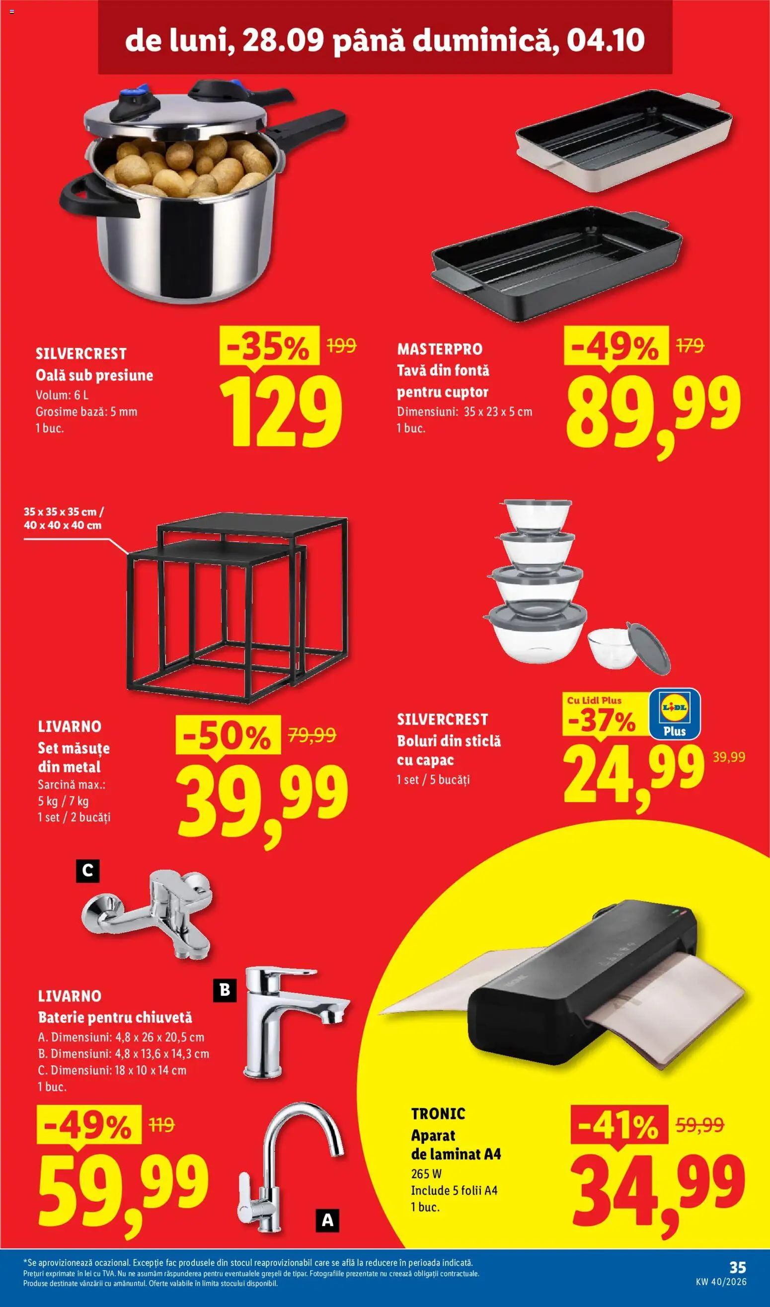 Noul catalog Lidl – valabil de la 28.09.2026 | Pagină: 35