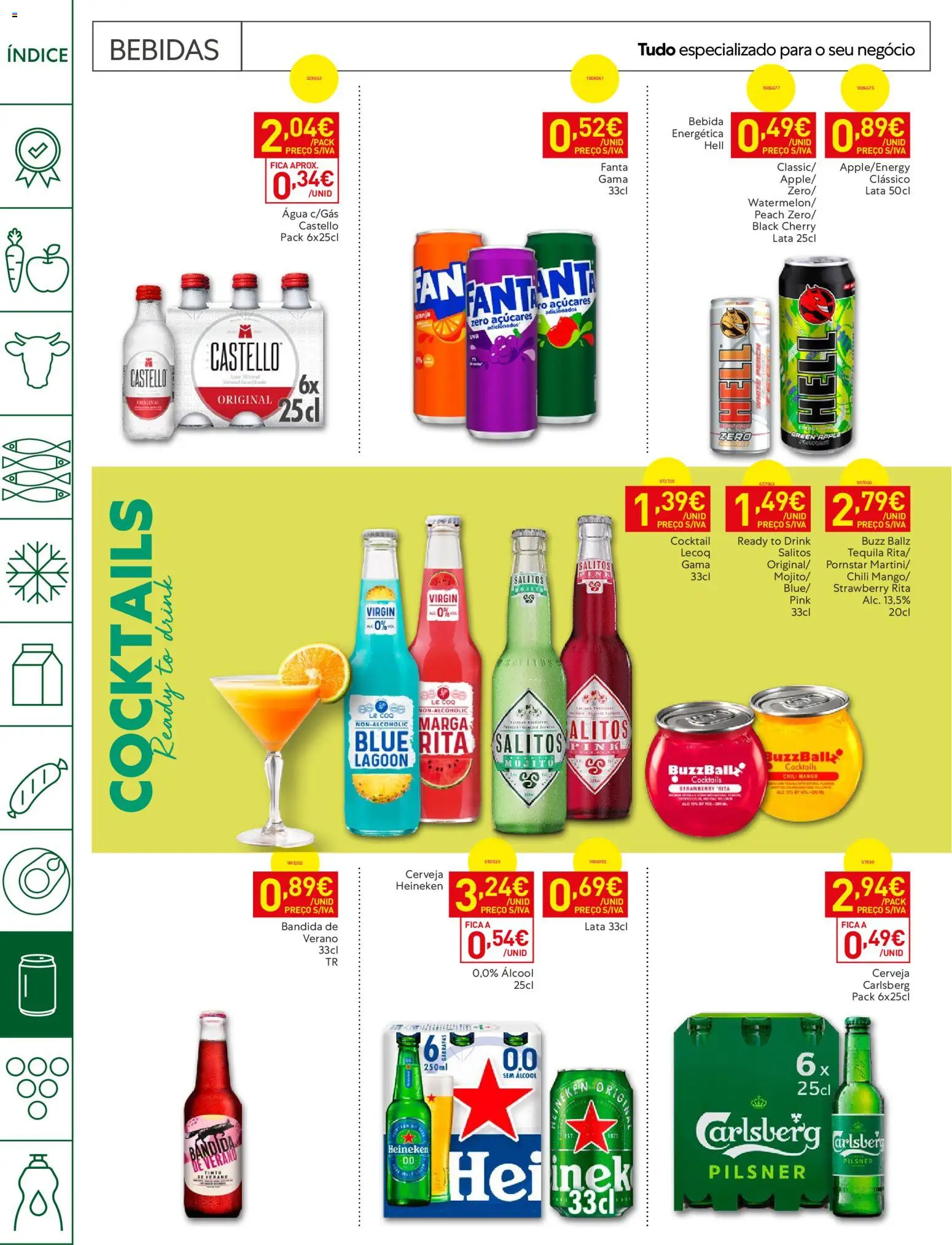 Recheio Horeca │ válido de 01/09/2026 | Página: 18 | Produtos: Agua, Cerveja Heineken, Cerveja, Álcool