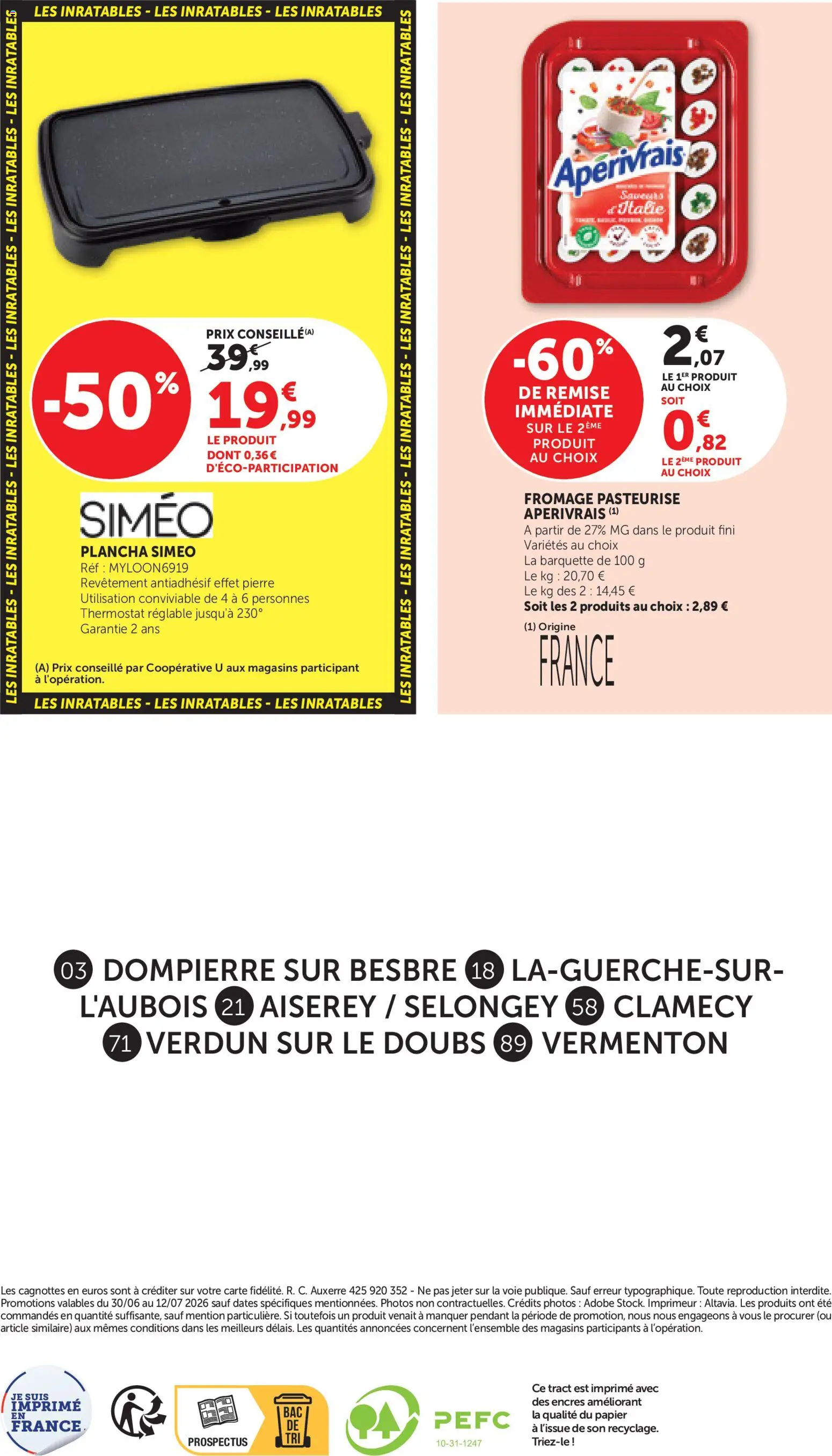 {H1} | Page: 24 | Produits: Plancha, Fromage