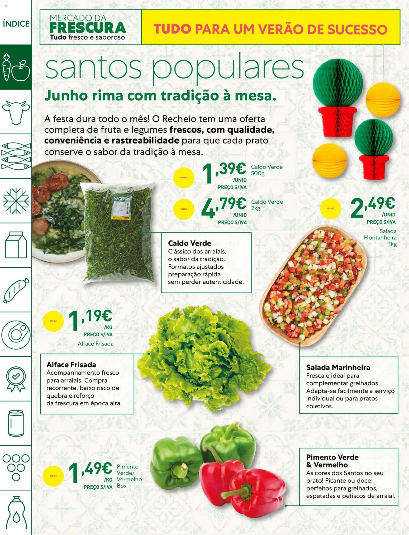 Recheio Horeca │ válido de 23/06/2026 | Página: 2 | Produtos: Pratos, Salada, Alface