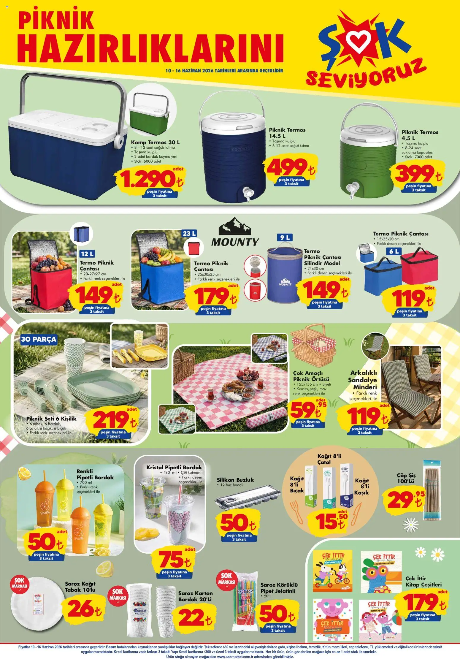 Şok Market Katalog - 10.06.2026 tarihinden itibaren geçerlidir | Sayfa: 5 | Ürünler: Sandalye, Çatal, Termos, Oyun