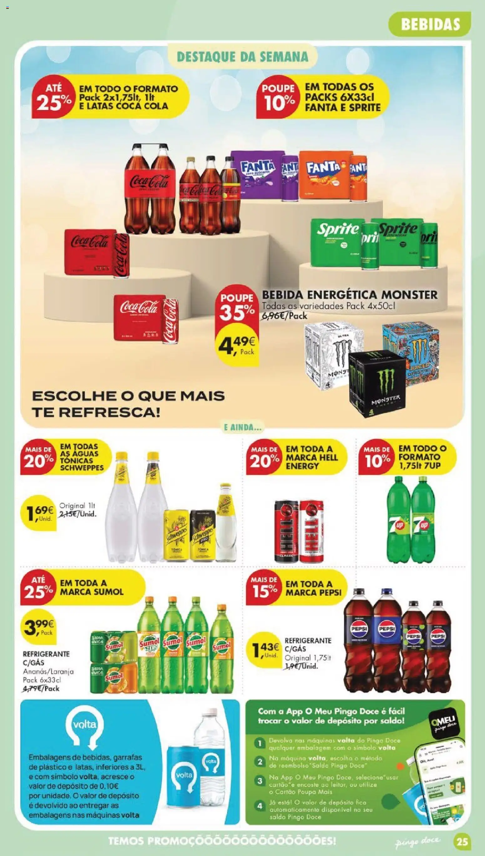 Pingo Doce folheto │ válido de 05.05.2026 | Página: 27 | Produtos: Fanta, Sumo, Coca-cola, Bebida