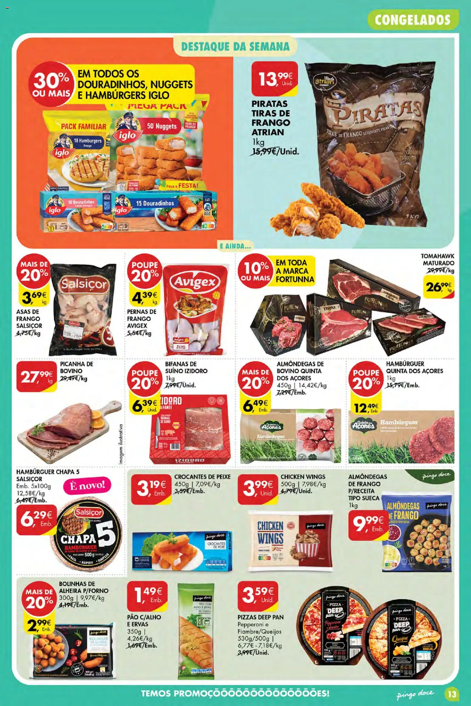 Pingo Doce Poupe Esta Semana Açores │ válido de 17/09/2026 | Página: 13 | Produtos: Pão, Peixe, Alho, Alheira