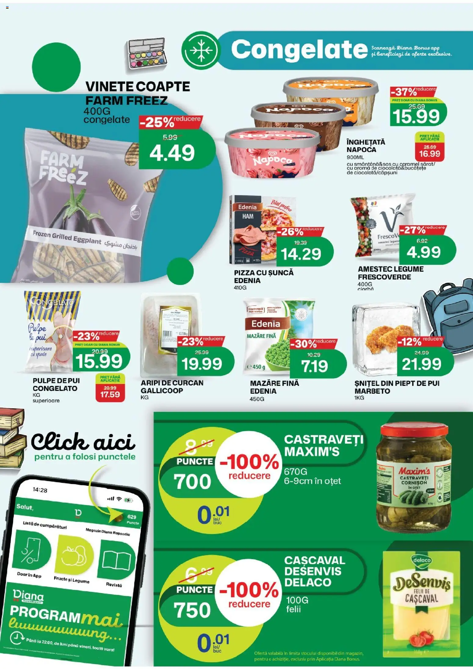 Noul catalog Diana – valabil de la 01.09.2026 | Pagină: 3 | Produse: Delaco, Pizza, Castraveți, Amestec