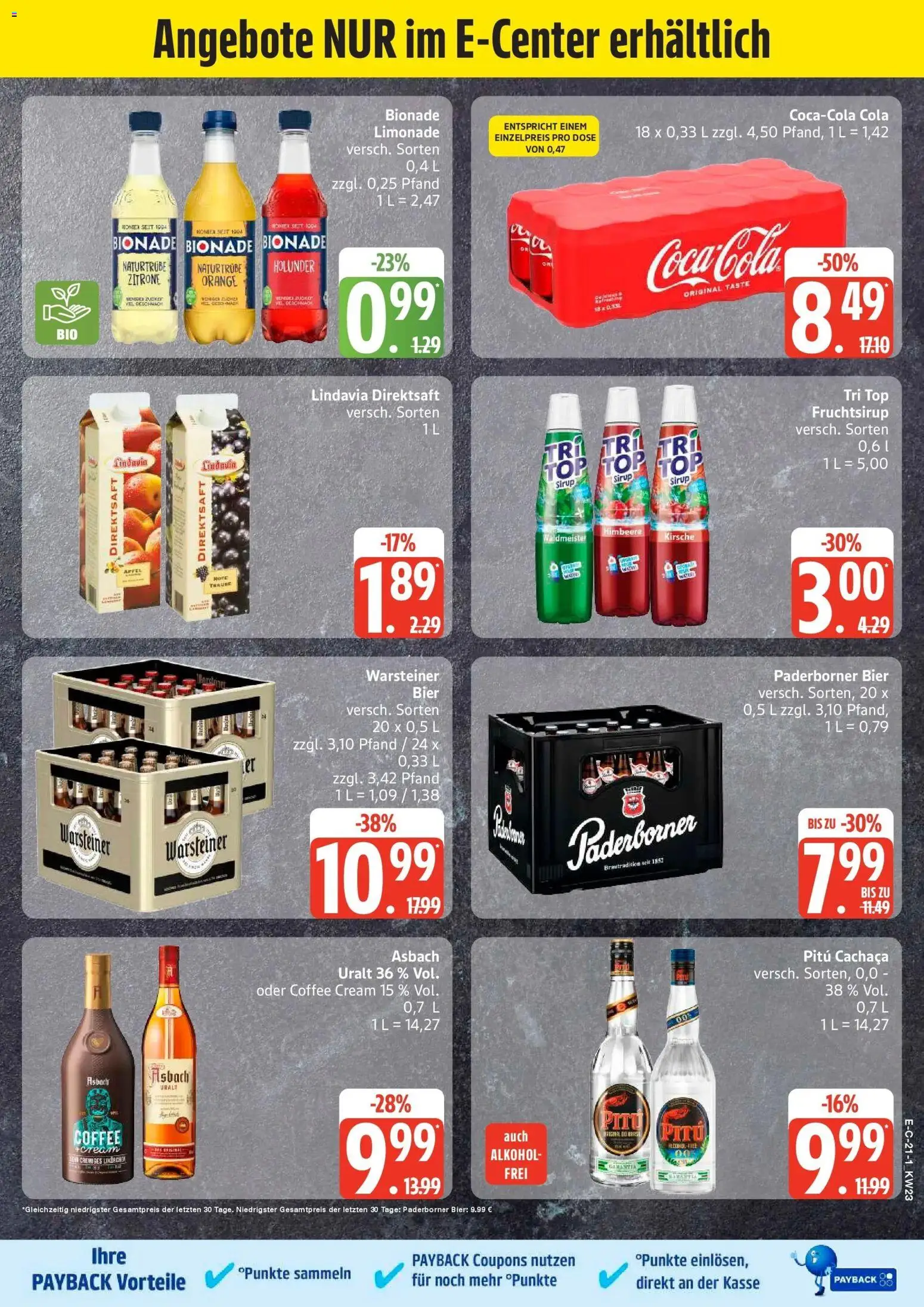 Marktkauf Prospekt Heide – gültig ab 01.06.2026 | Seite: 21 | Produkte: Top, Cola, Limonade, Warsteiner