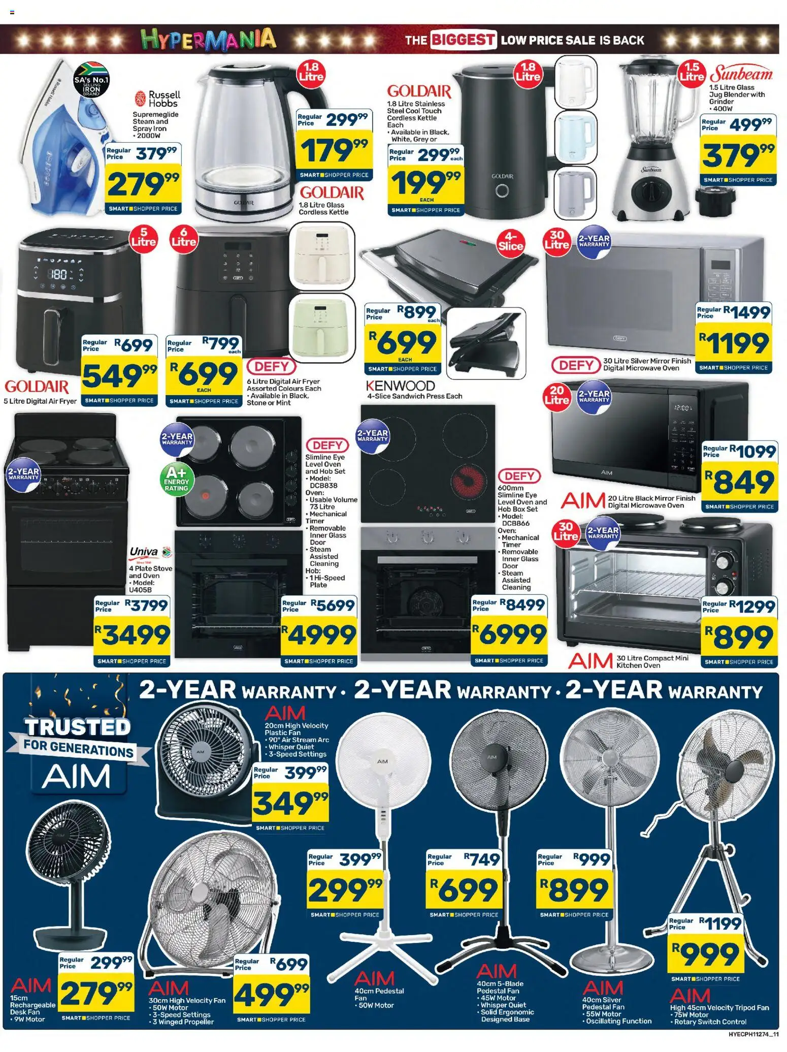 New Pick n Pay catalogue – valid from 25/09/2026 | Page: 11 | Products: Timer, Plate, Fan, Air fryer