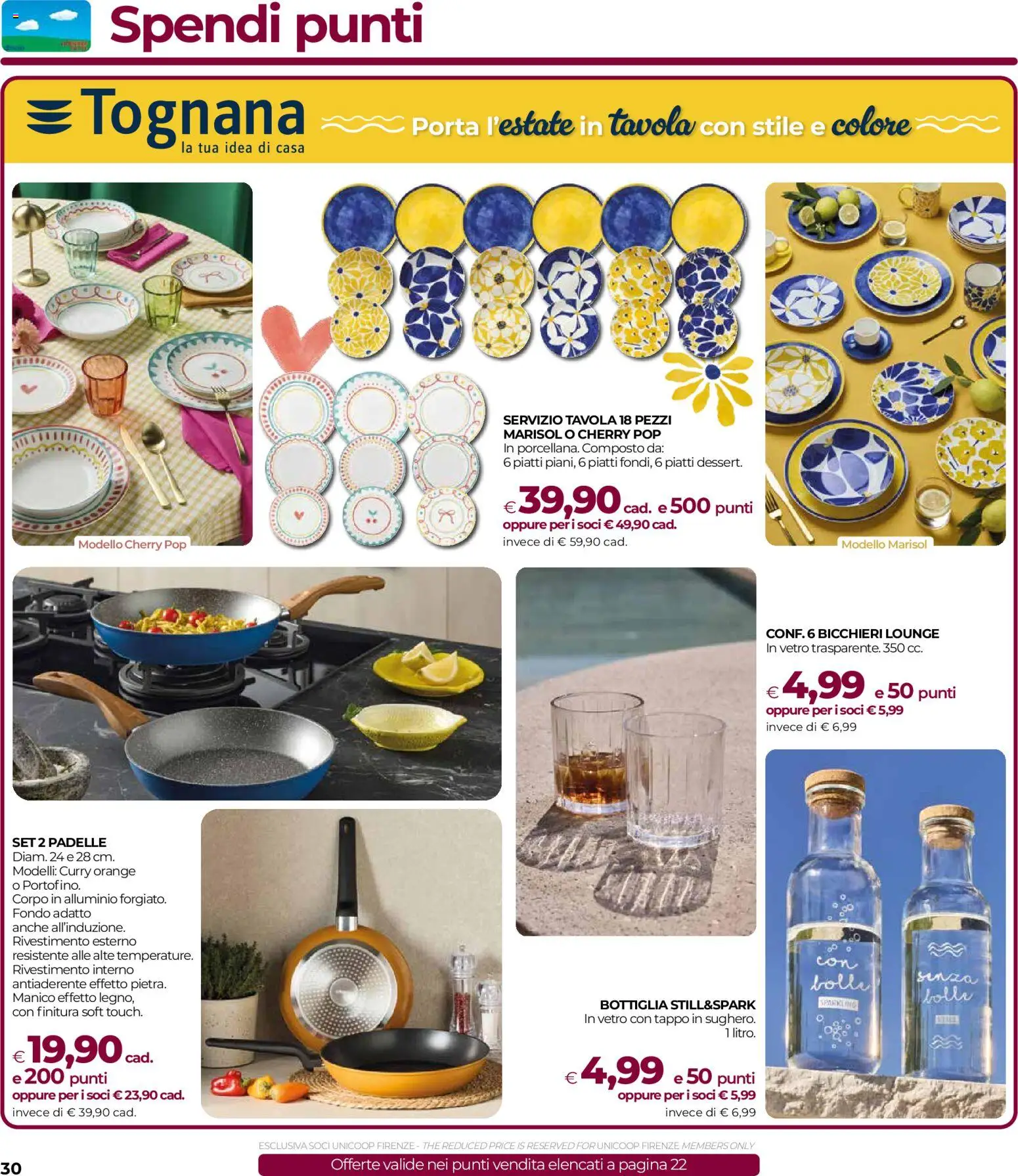 Volantino COOP del 30/07/2026 | Pagina: 30 | Prodotti: The, Alluminio, Bottiglia