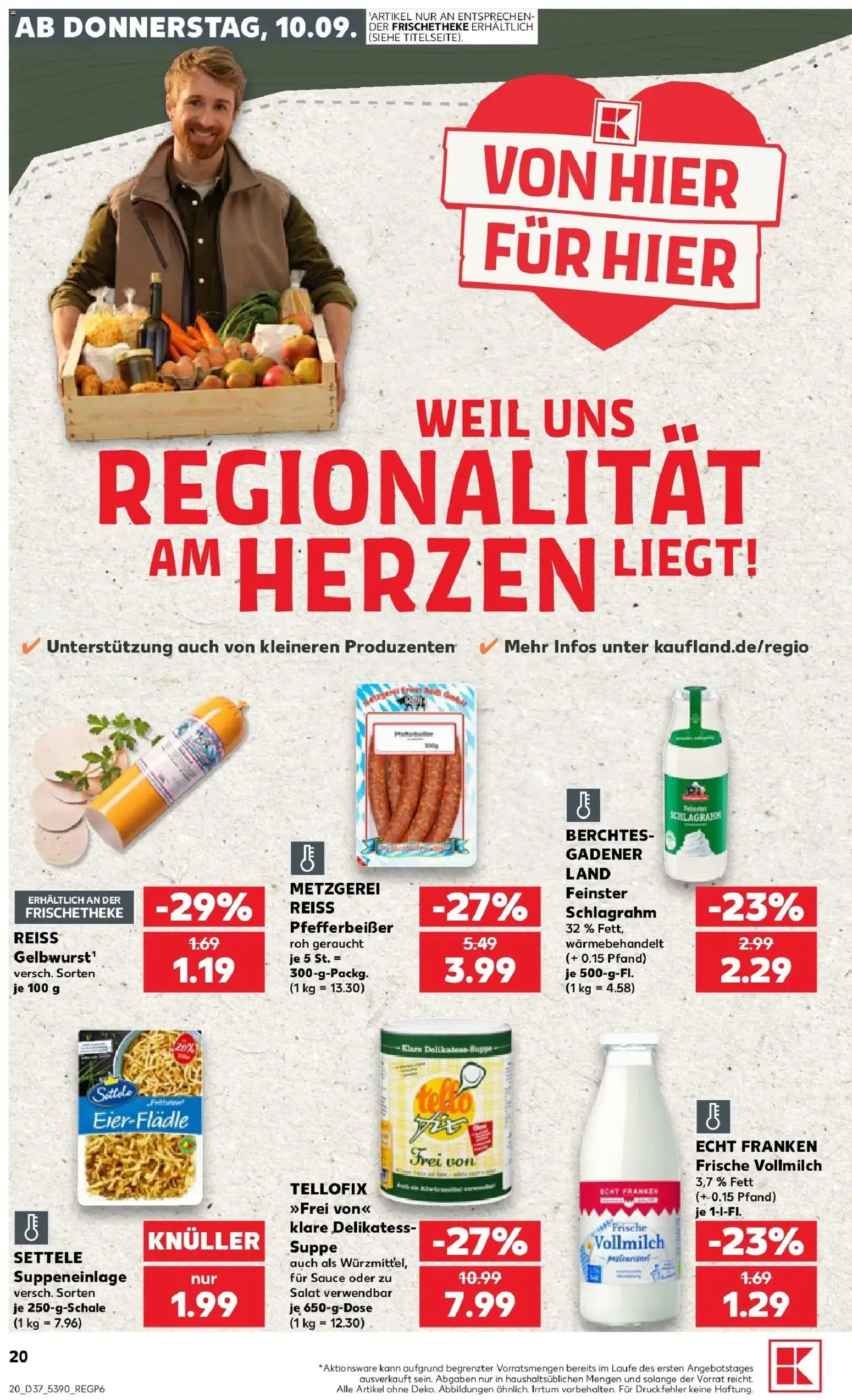 Prospekt Kaufland ab 10.09.2026 » Angebote Online zum Blättern | Seite: 20 | Produkte: Salat