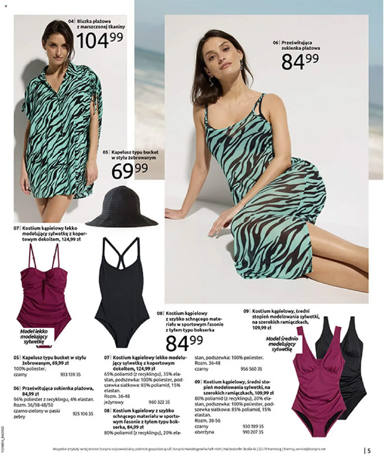 BonPrix Katalog od 18.05.2026 | Strona: 7 | Produkty: Kapelusz, Sukienka