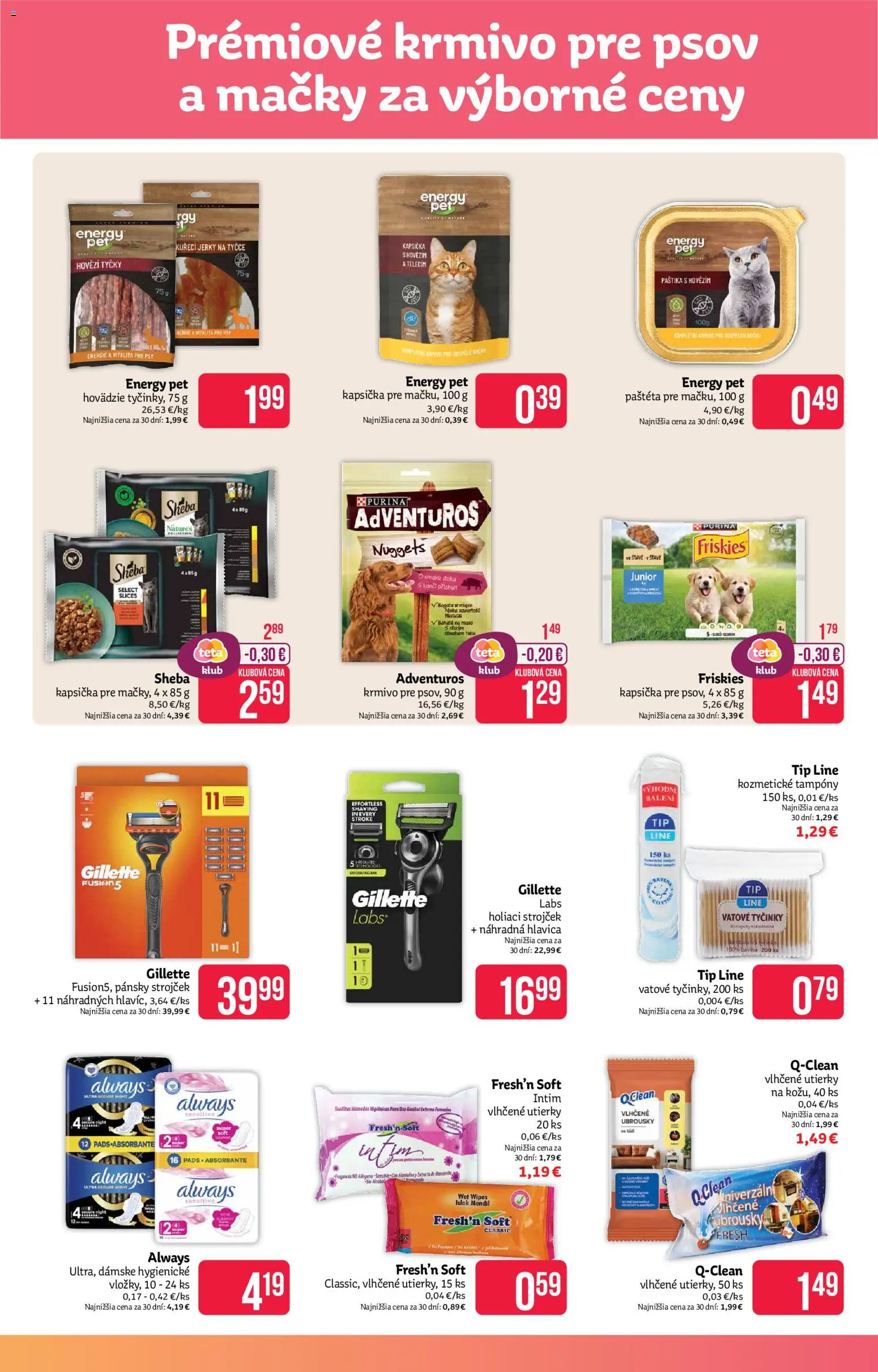 Nové Teta drogerie akcie – leták je platný od 06.07.2026 | Strana: 13 | Produkty: Strojček, Holiaci strojček, Friskies