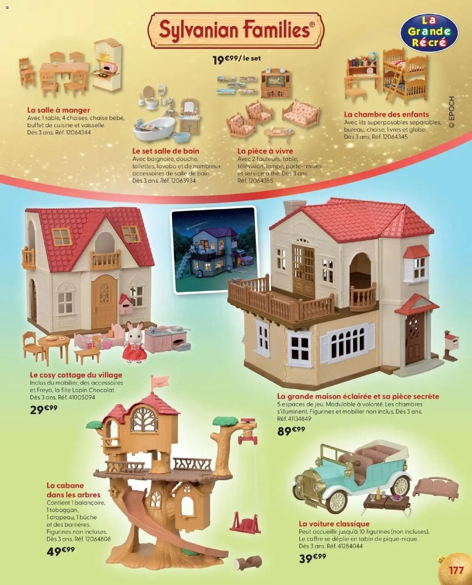 La Grande Récré - LE NOËL DE TOUTES LES PASSIONS à partir du 14/10/2026 - promo en ligne | Page: 177 | Produits: Lapin, Buffet, Lavabo, Figurines