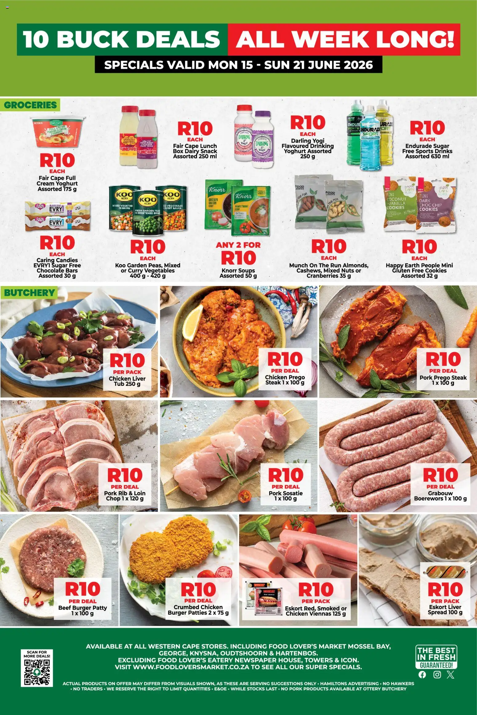 New Food Lover's Market catalogue – valid from 15.06.2026 | Page: 2 | Products: Yoghurt, Pork, Cookies, Sugar