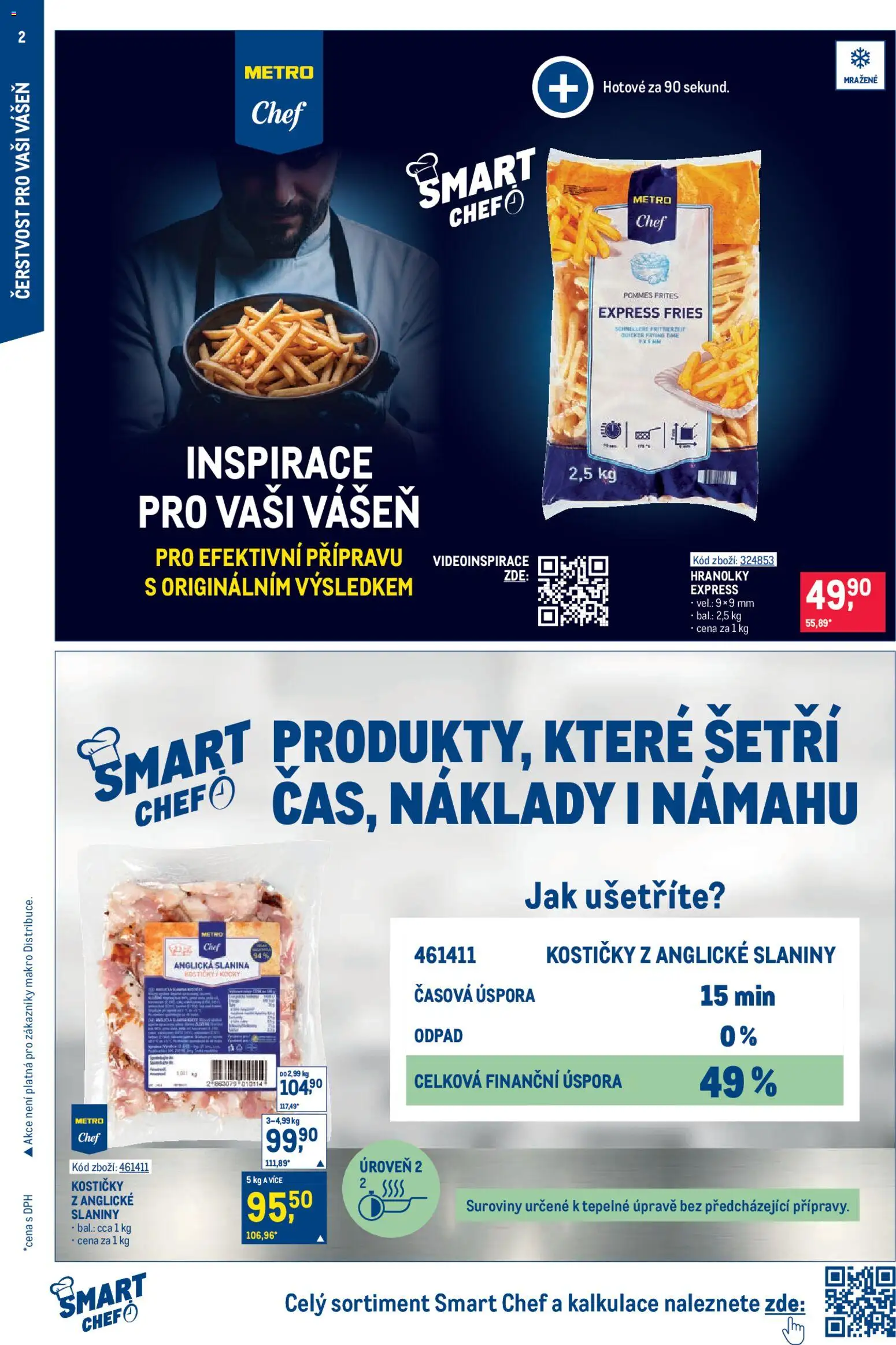 Makro leták - Gastronomie od 26.08.2026 | Strana: 2 | Produkty: Hranolky, Anglická slanina, Slanina