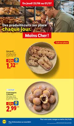 LIDL - Prévisualisation de Pain sportif*, 315 g (1 kg = 4,19 €) avec Lidl Plus au lieu de 1,89 € (1 kg = 6 €) valide à partir de 25/06/2026 | Page: 10