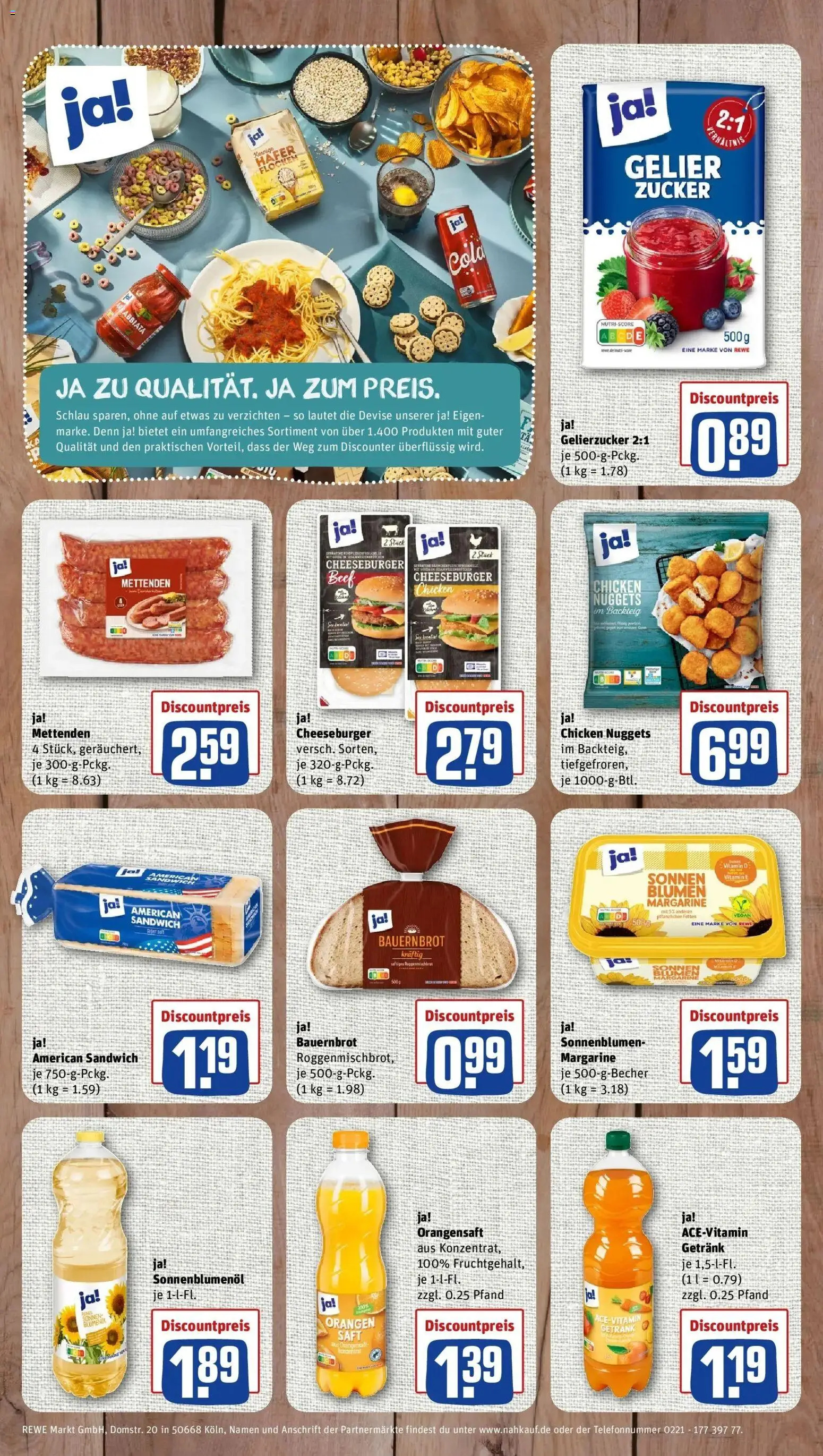 REWE Prospekt ab 07.09.2026 zum Blättern » Angebote | Seite: 10 | Produkte: Gelierzucker, Orangen, Saft, Flocken