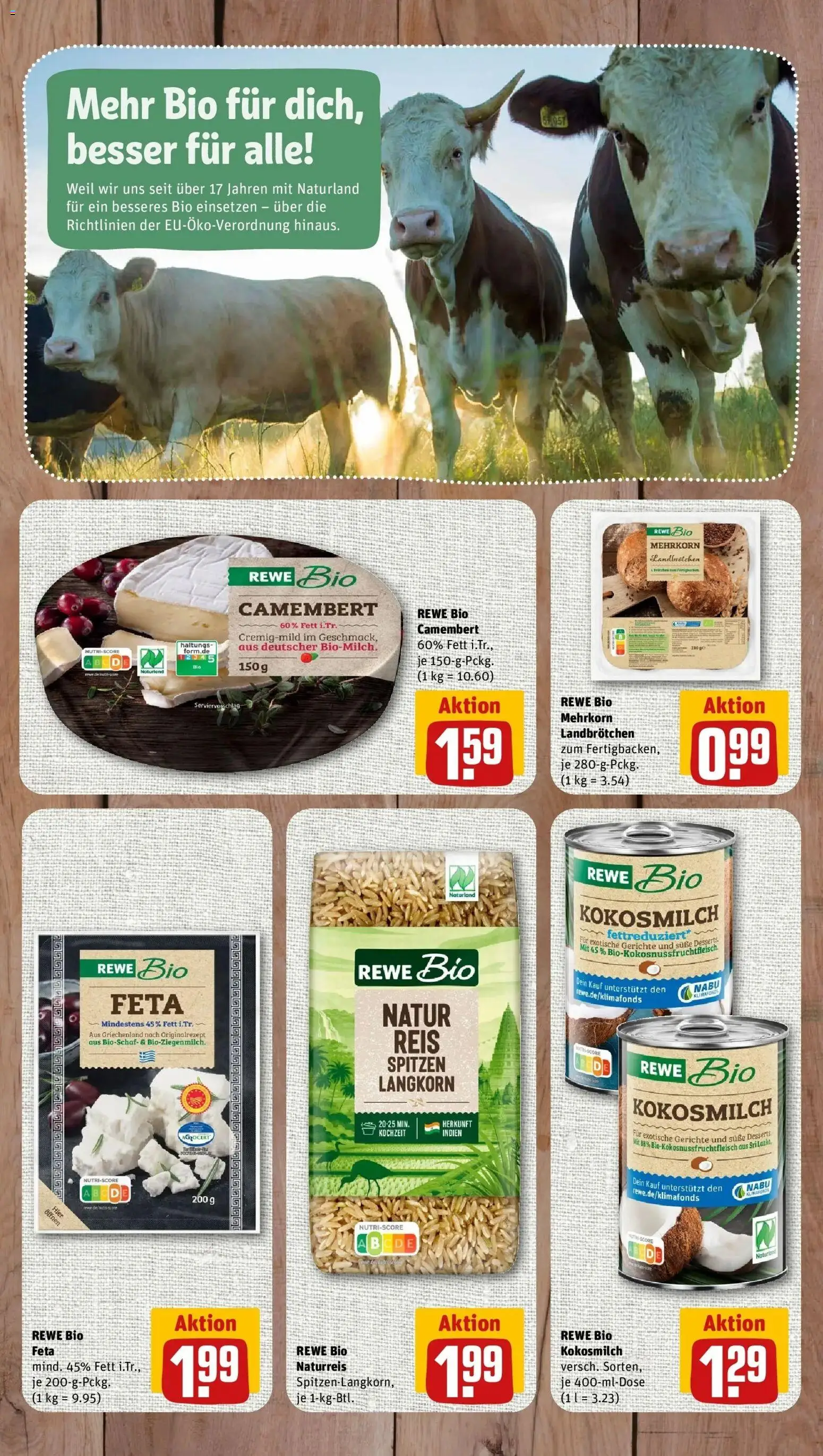 REWE Prospekt ab 10.08.2026 zum Blättern » Angebote | Seite: 7 | Produkte: Feta, Camembert, Gerichte, Reis