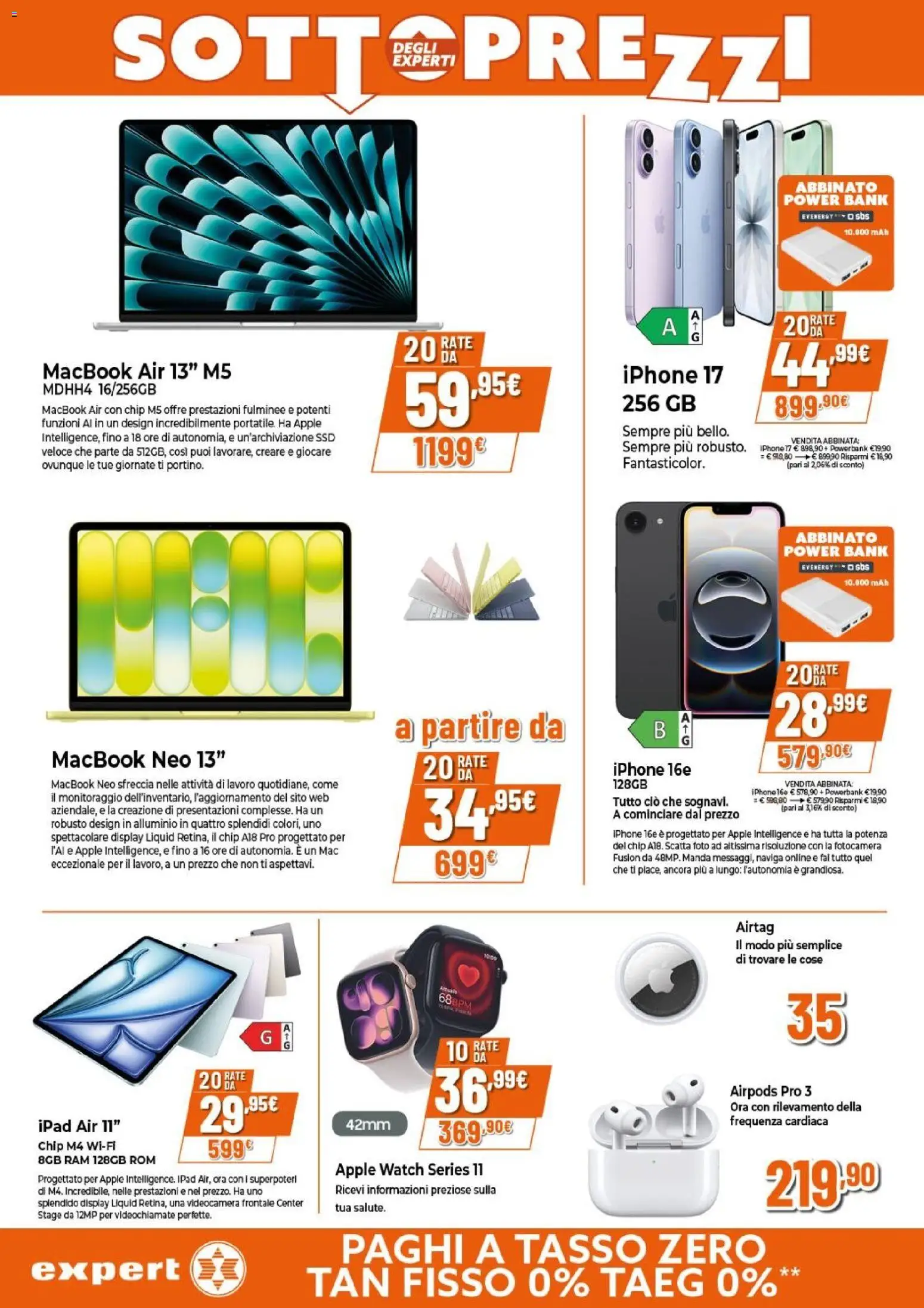 Volantino Expert del 21.05.2026 | Pagina: 24 | Prodotti: Power bank, Videocamera, Ipad, Macbook