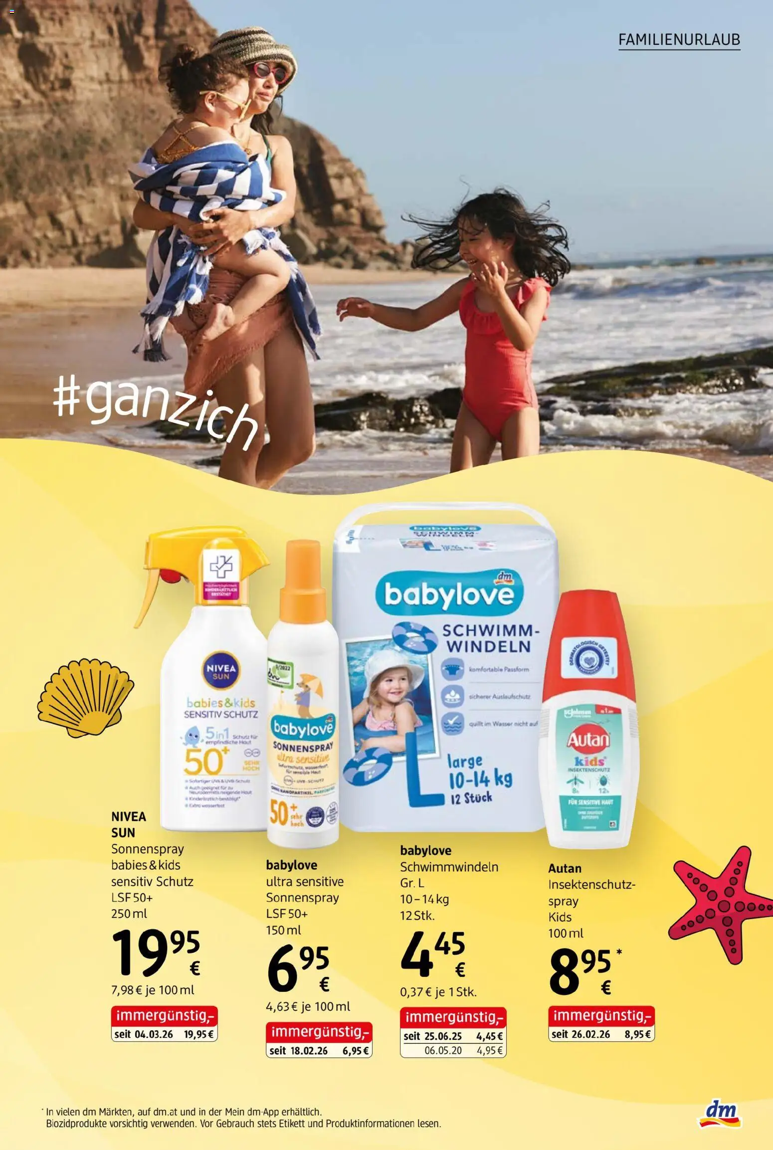 dm drogerie markt Journal Juli 2026 von 09.07.2026 - Aktuelle Angebote | Seite: 7 | Produkte: Wasser, Windeln