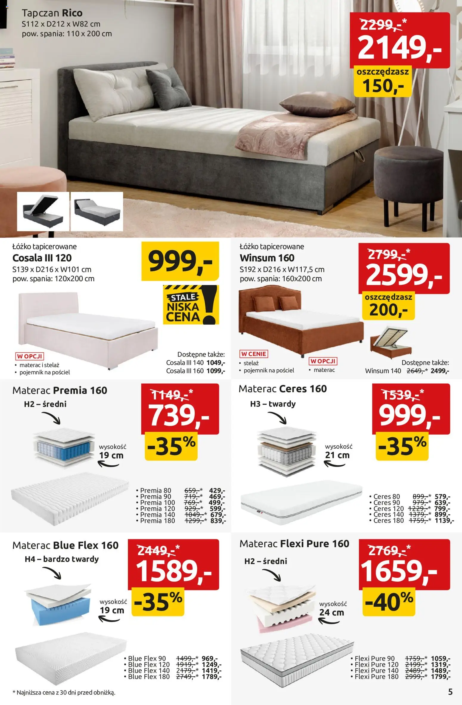 Black Red White promocje od 16.07.2026 | Strona: 5 | Produkty: Pościel, Łóżko, Materac