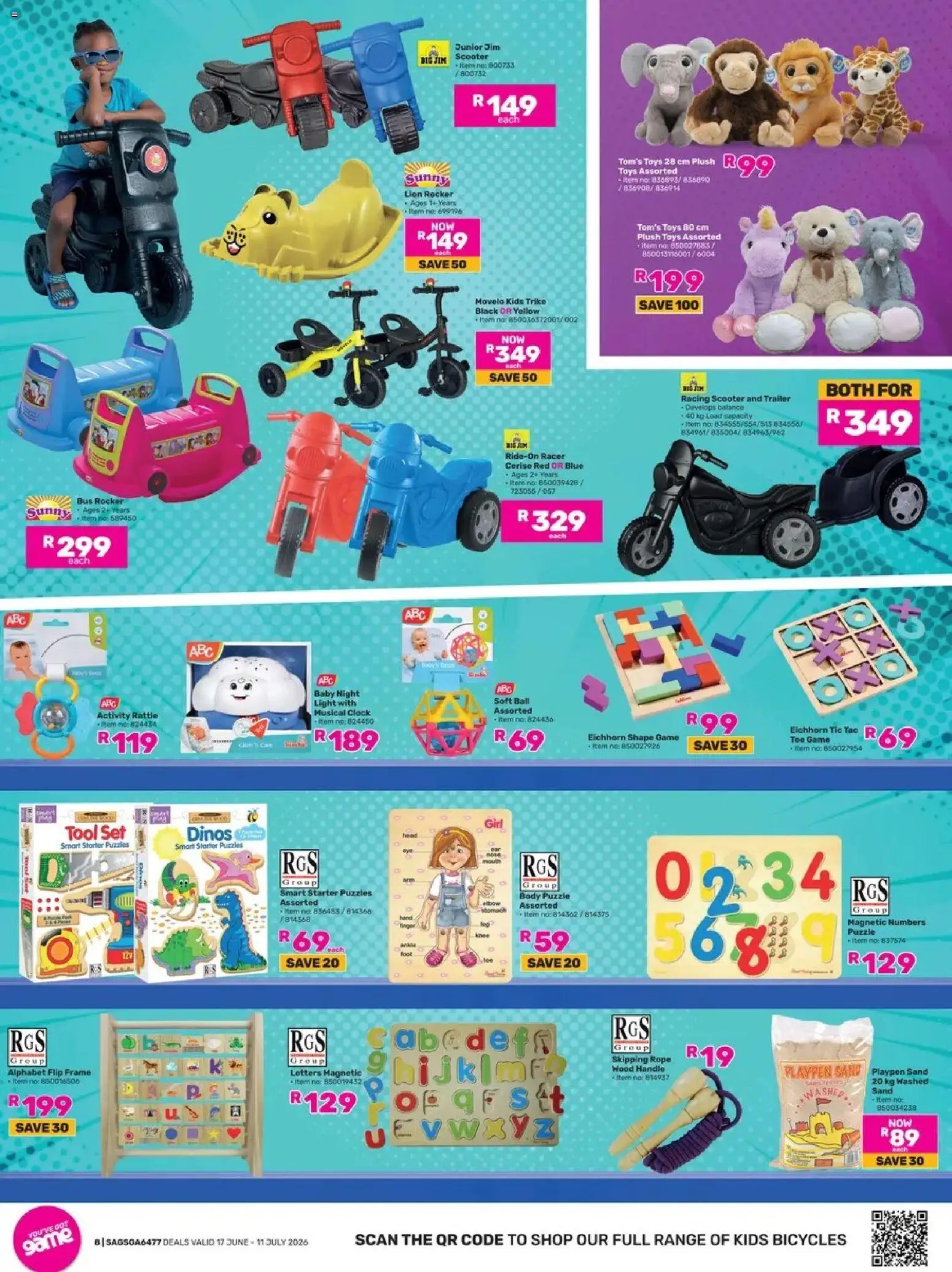 New Game catalogue – valid from 17.06.2026 | Page: 8 | Products: Frame, Toys, Light, Clock