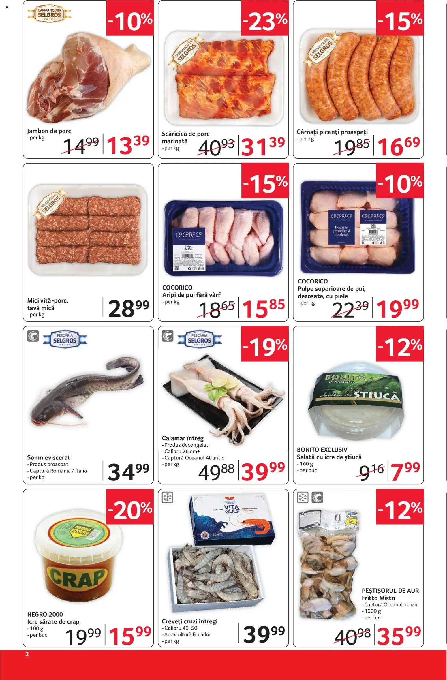 Noul catalog Selgros – valabil de la 15.05.2026 | Pagină: 2 | Produse: Masaüstü kılıfı, Mici, Salată, Cârnați