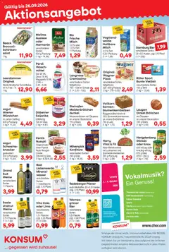 KONSUM Leipzig Prospekt ab 21.09.2026 gültig
