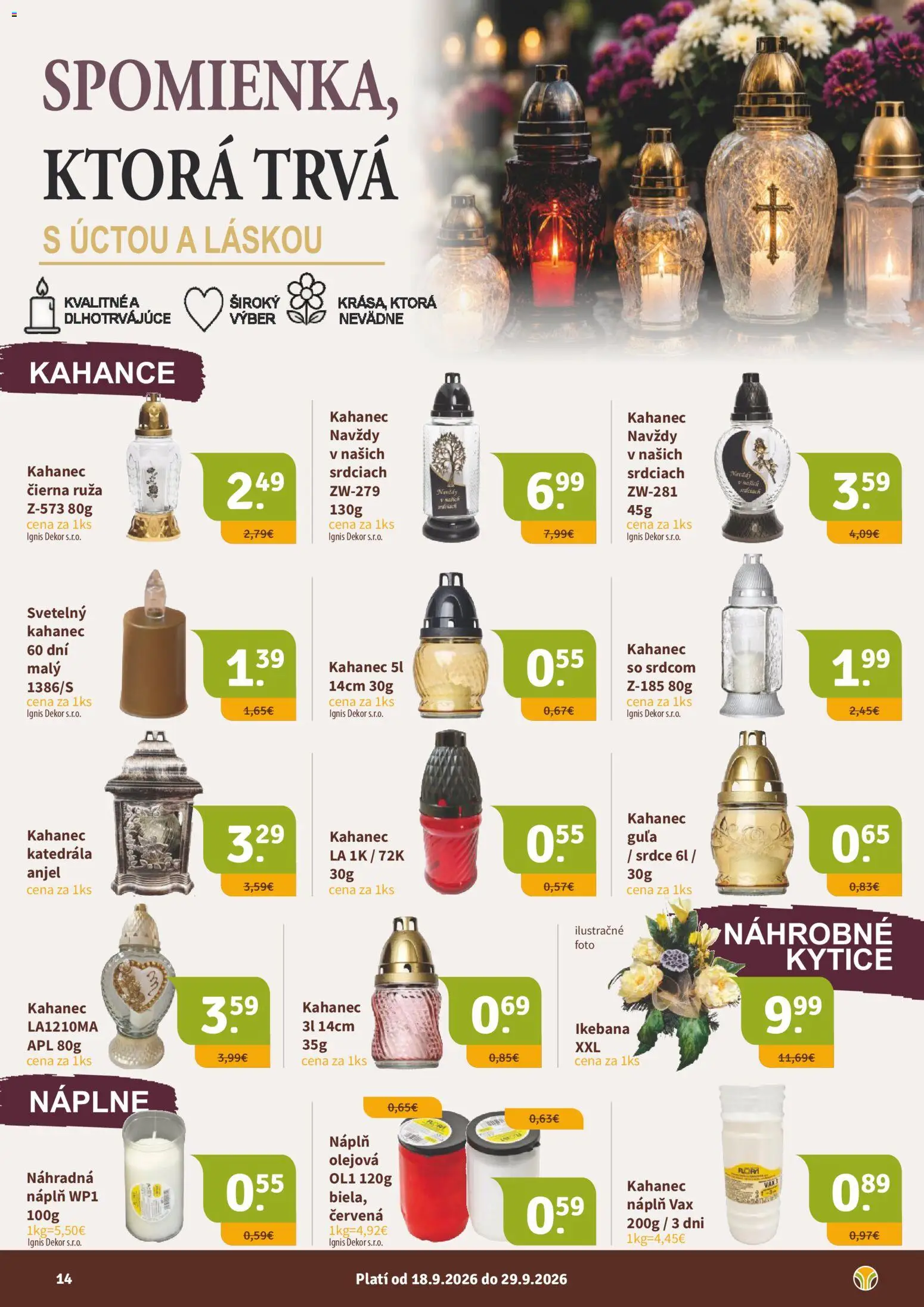 Nové Nitrazdroj akcie – leták je platný od 18.09.2026 | Strana: 14