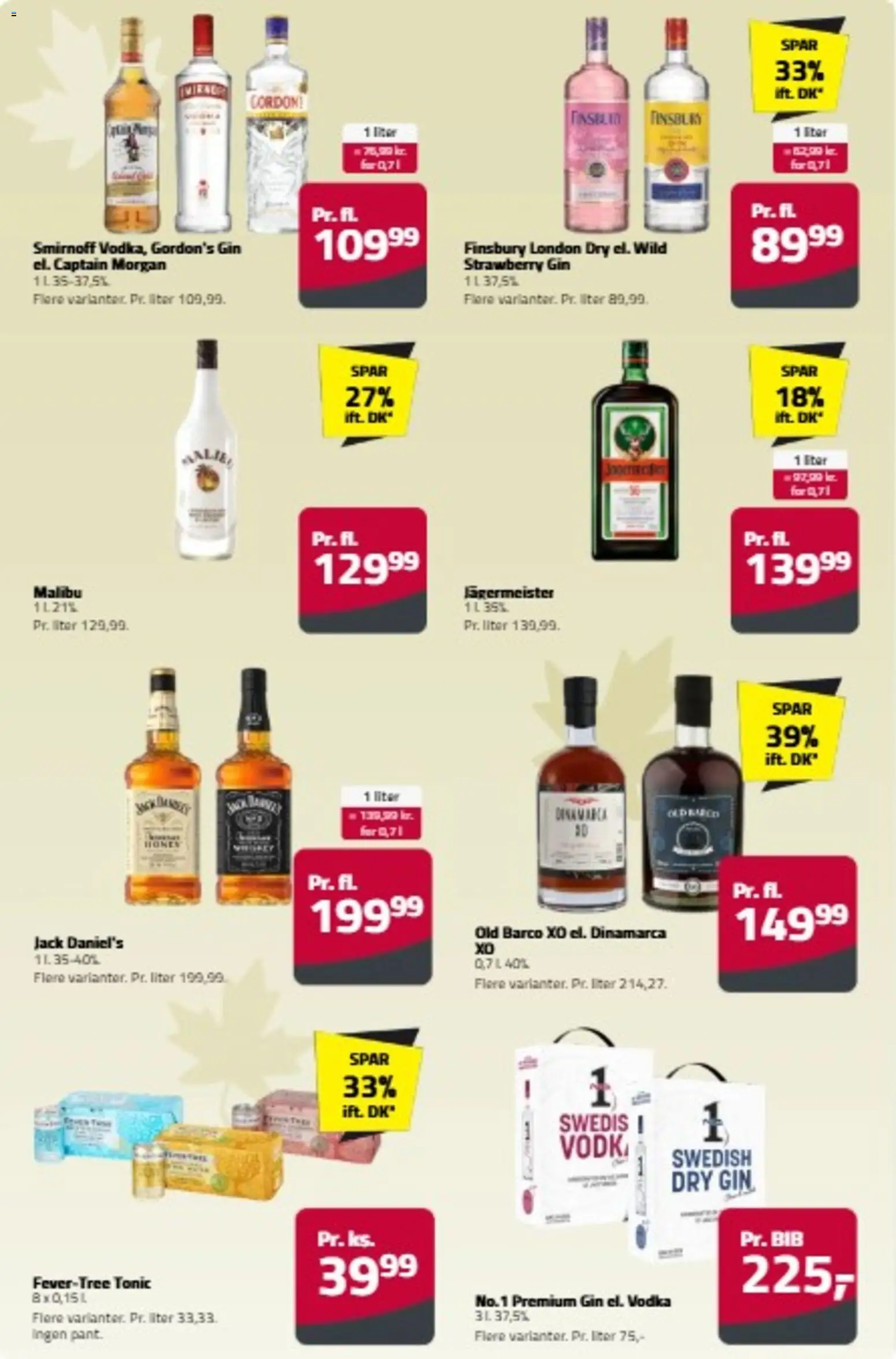 Fleggaard tilbudsavis – gyldig fra 07/10/2026 | Side: 14 | Produkter: Gin, Vodka, Captain Morgan, Jack Daniel's