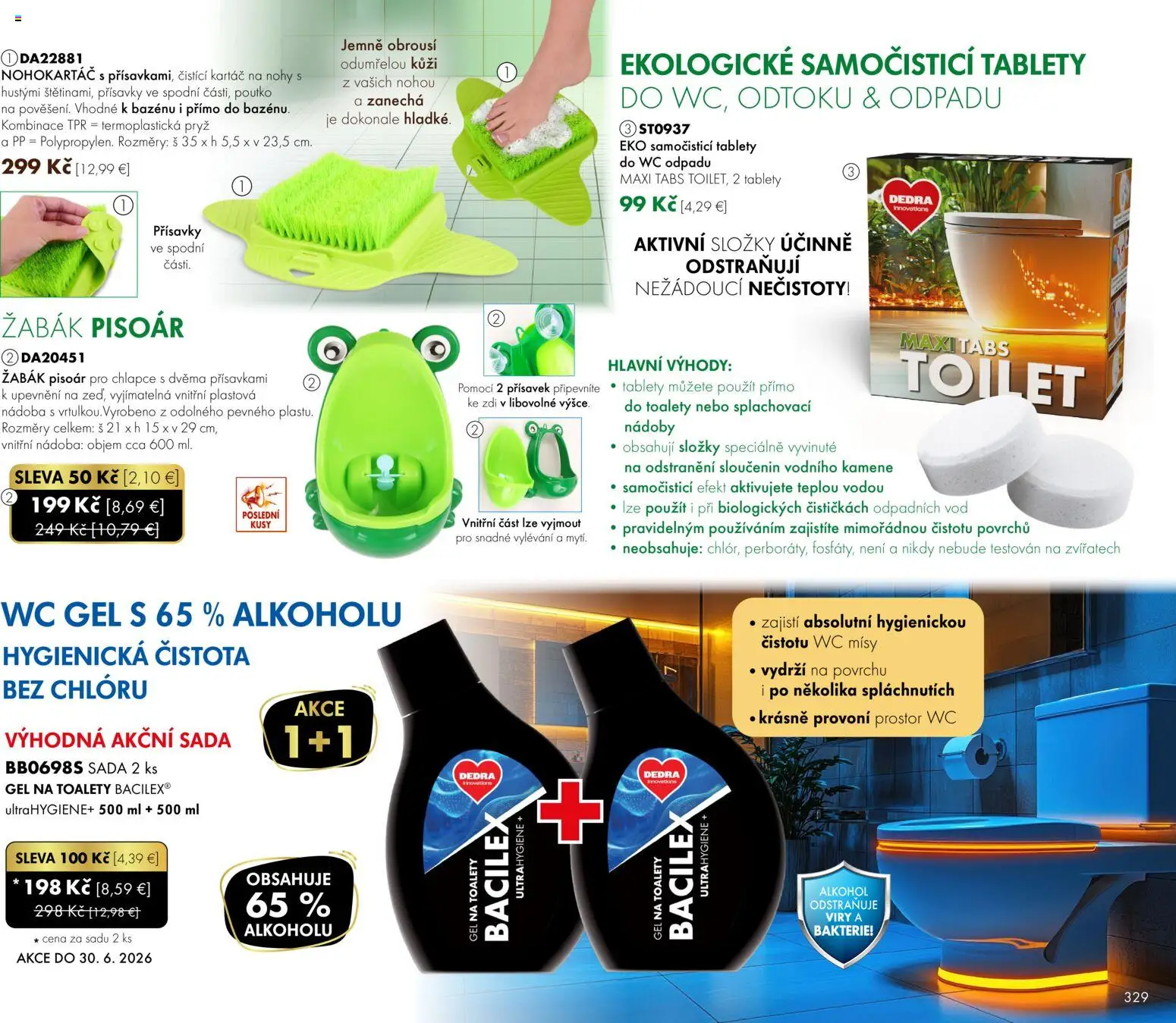 Nové Dedra akcie – leták je platný od 01.06.2026 | Strana: 29 | Produkty: Wc, Alkohol