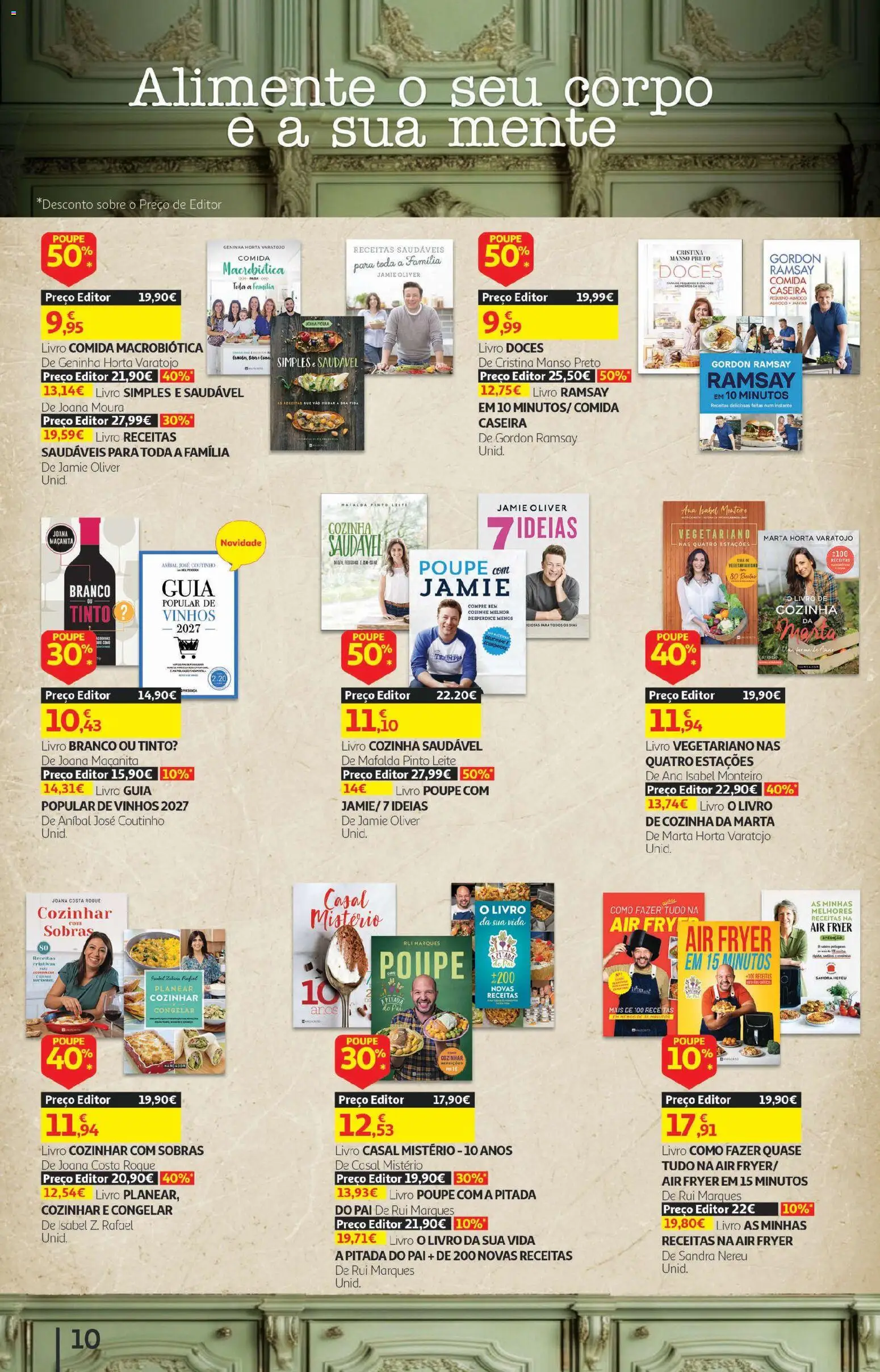 Auchan folheto - Cozinhar com prazer │ válido de 22/09/2026 | Página: 10 | Produtos: Air fryer, Leite, Doces