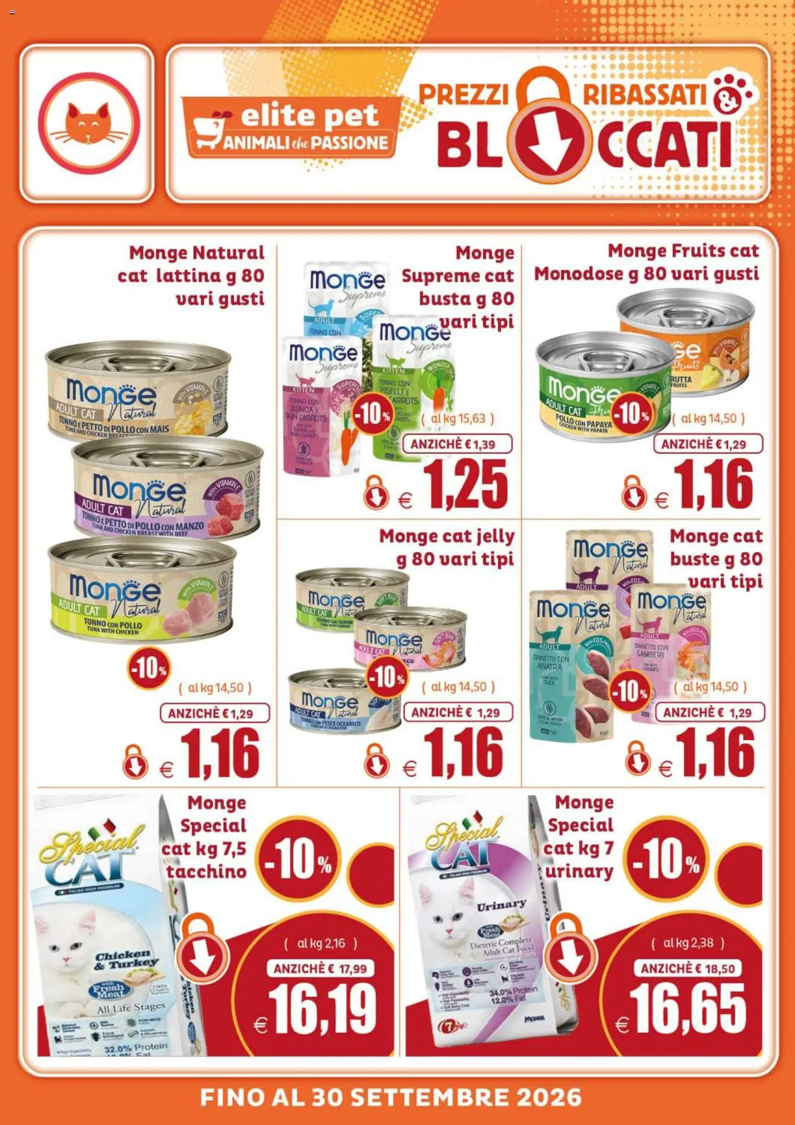 Volantino Elite Supermercati del 17/08/2026 | Pagina: 9 | Prodotti: Petto di Pollo, Gamberi, Tacchino, Tonno