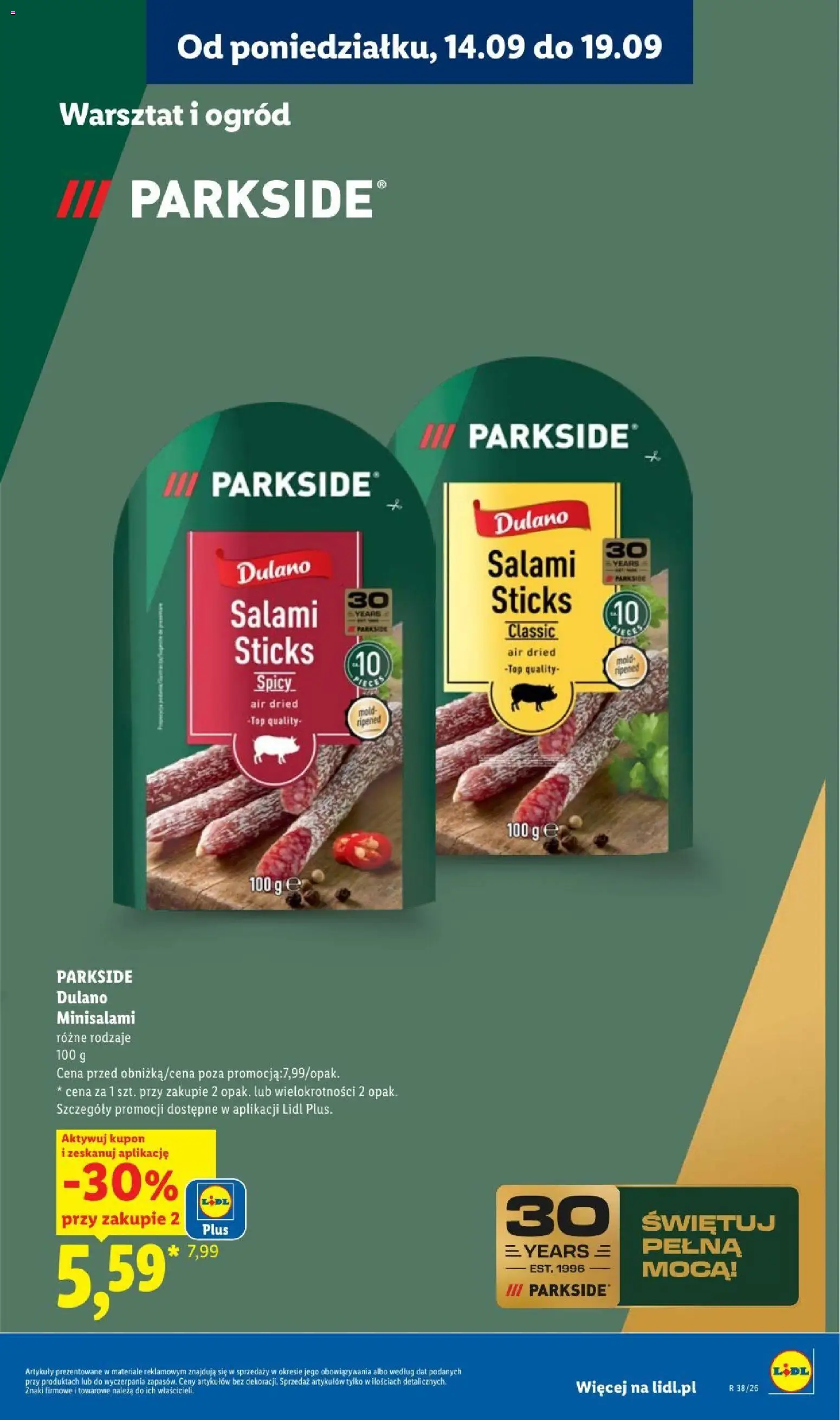 Lidl Katalog od 14.09.2026 | Strona: 33 | Produkty: Top, Salami