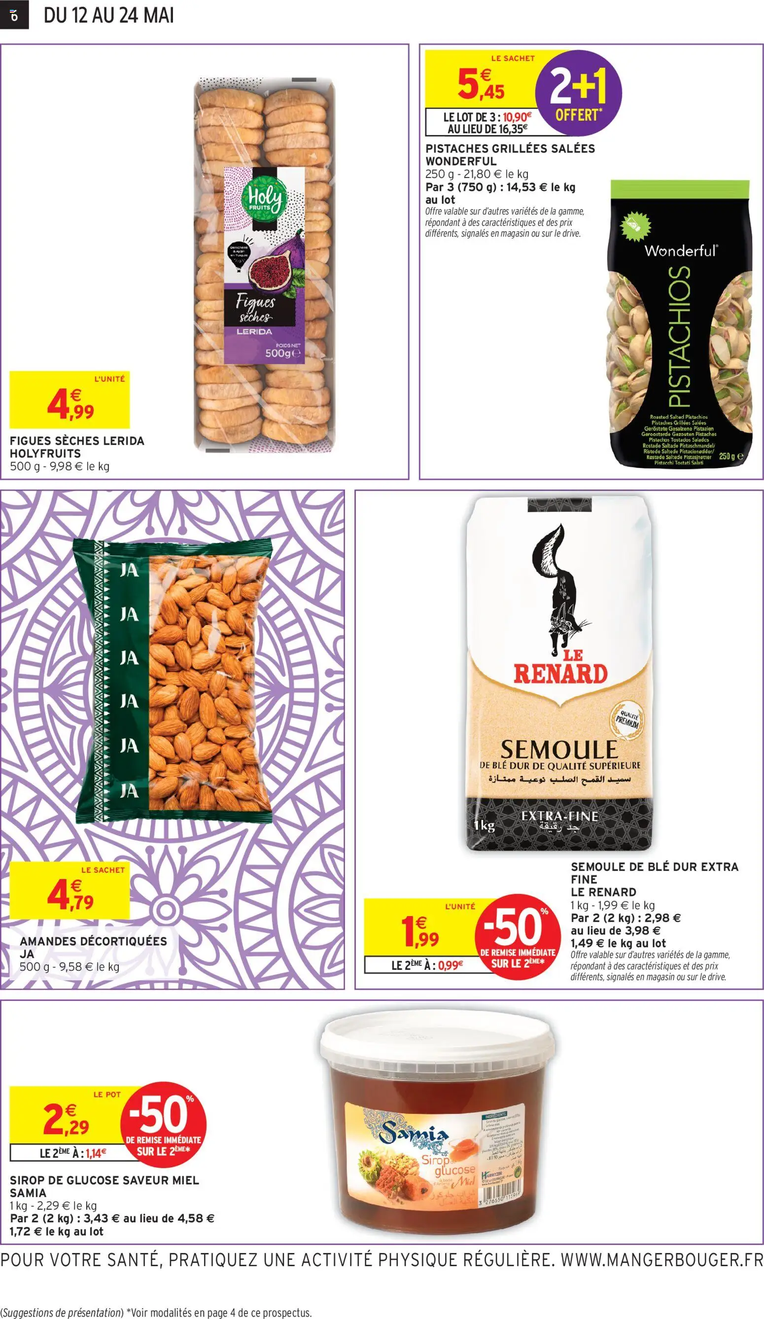 {H1} | Page: 6 | Produits: Amandes décortiquées, Poids, Miel, Amandes