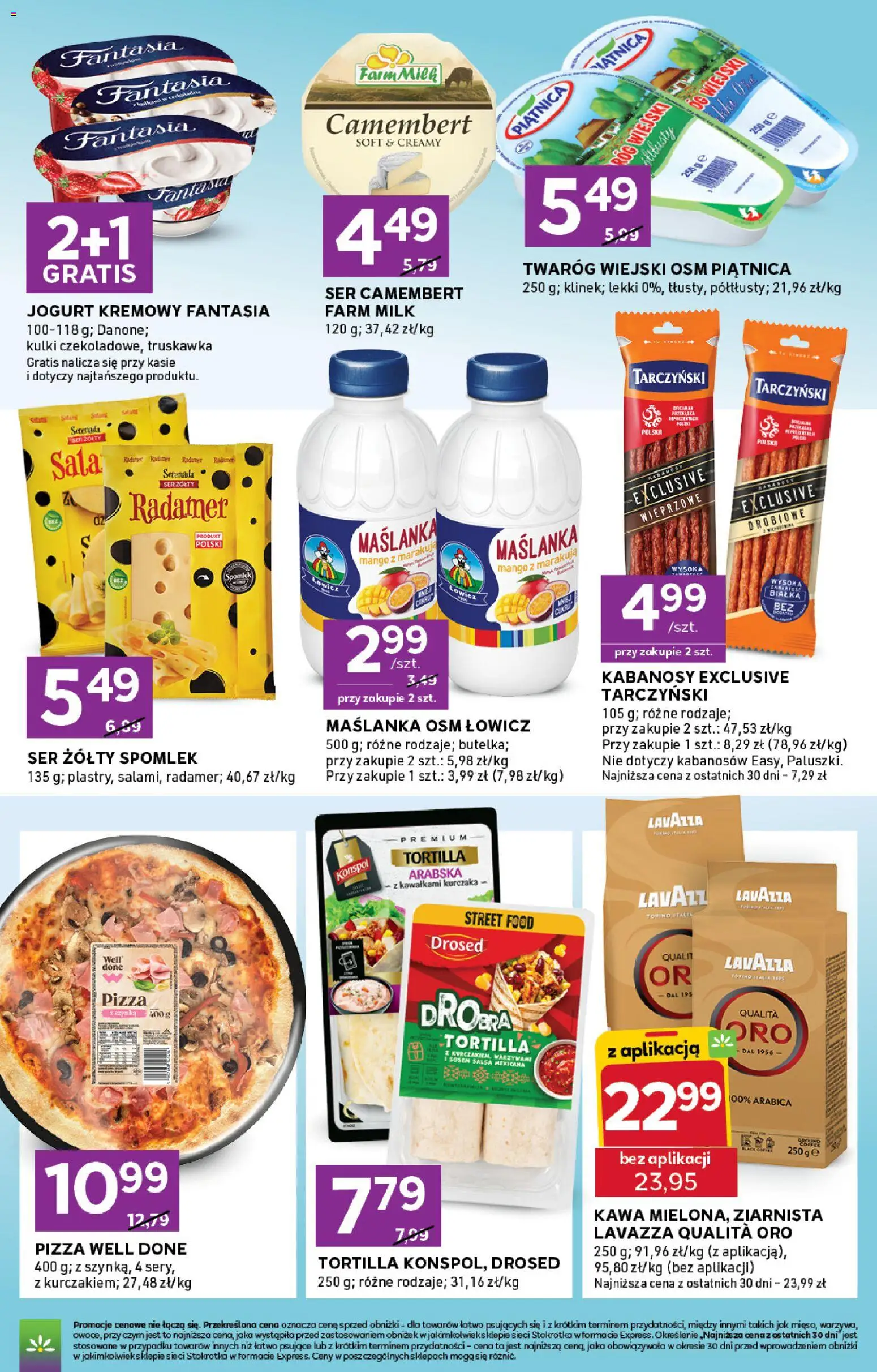 Stokrotka gazetka - Express od 02.07.2026 | Strona: 6 | Produkty: Ser camembert, Szynka, Jogurt, Pizza