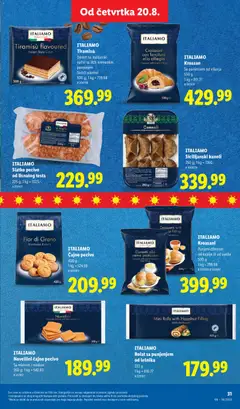 ITALIANO Novellini čajno pecivo, Sa mlekom i medom - pregled Lidl kataloga - važi od 20.08.2026 | Strana: 61