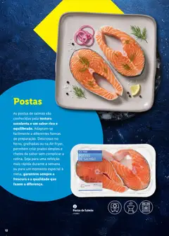 Pré-visualização Lidl Feira do Mar válido de 07.05.2026 | Página: 12 | Produtos: Pratos, Salmão, Peixe