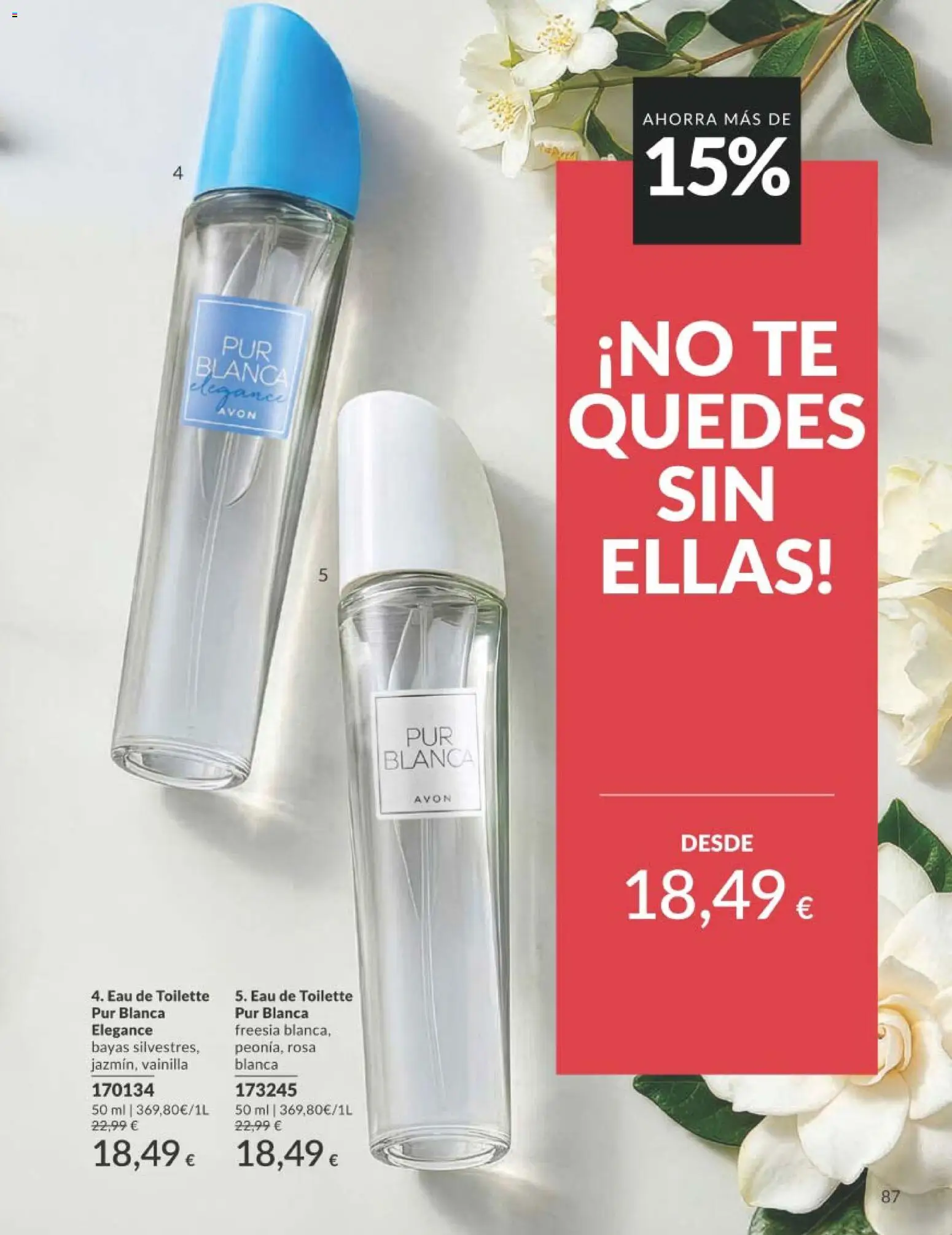 Catálogo AVON campaña 8 │ válido desde el 01/08/2026 | Página: 87 | Productos: Eau de toilette, Té