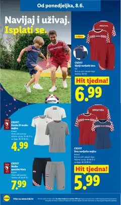 Ženska ili muška majica, Komad Visoki udio pamuka Veličine: za nju: 36-46 (S-L), za njega: 48-58 (M-XL) - Pregled kataloga iz trgovine Lidl, vrijedi od 08.06.2026 | Stranica: 34