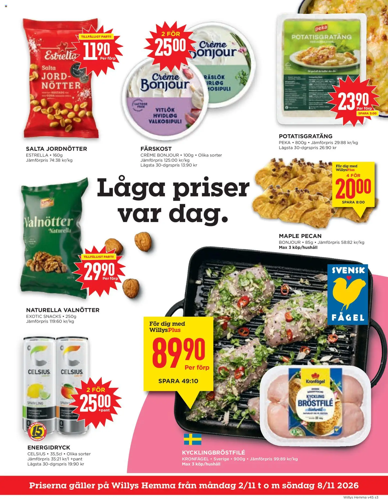 Willys reklamblad aktuell från 02/11/2026 | Sida: 3