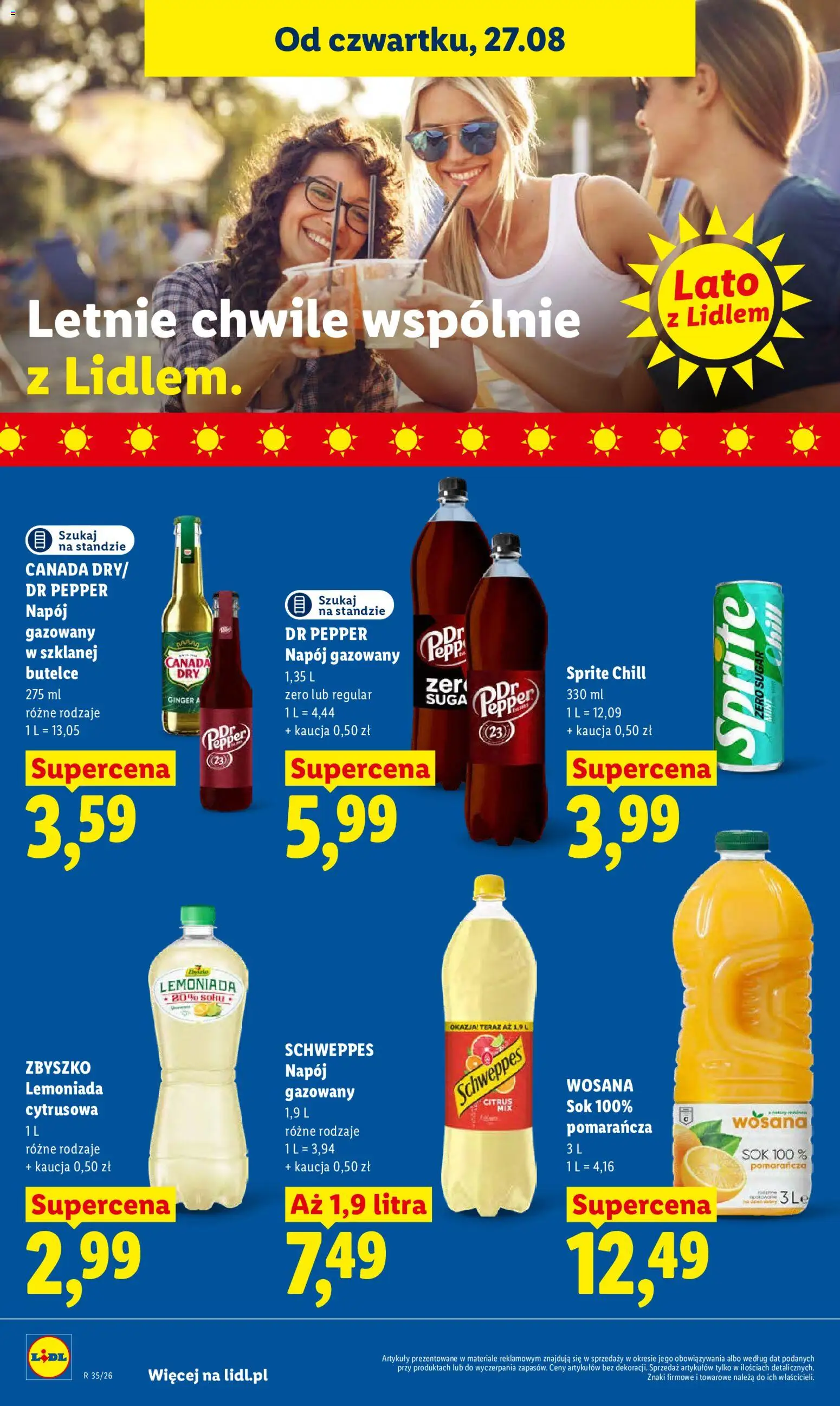 Lidl Polsko leták od 27.08.2026 | Strana: 64 | Produkty: Dr Pepper, Sprite