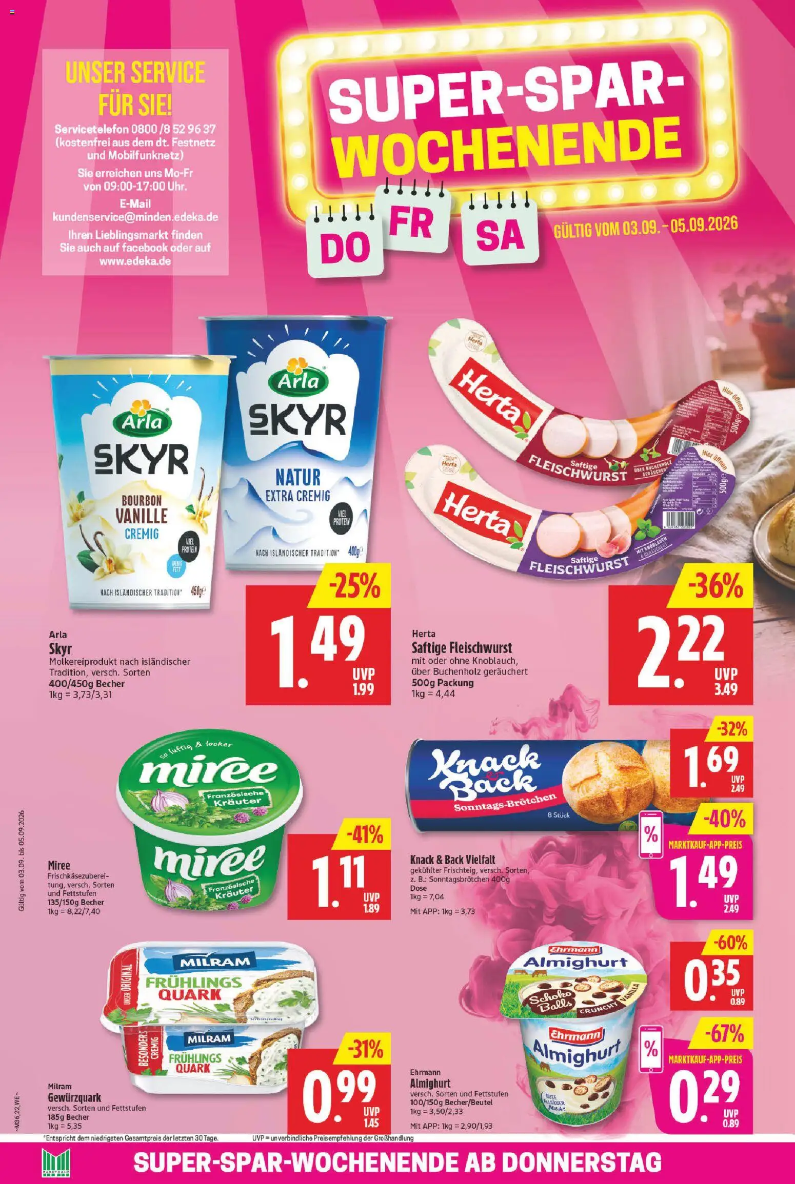 Marktkauf Prospekt – gültig ab 31.08.2026 | Seite: 24 | Produkte: Quark, Skyr, Vanille, Milram