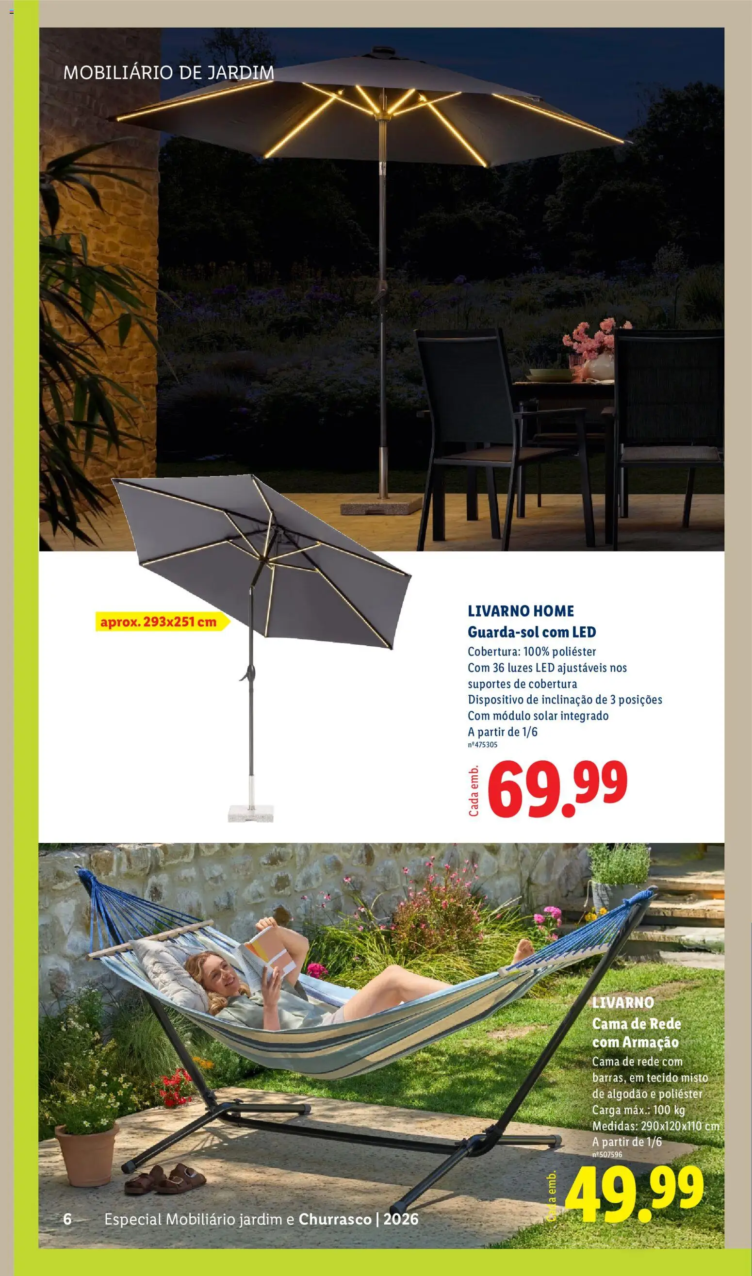 Lidl Folheto Especial Jardim │ válido de 01.06.2026 | Página: 6 | Produtos: Algodão, Cama