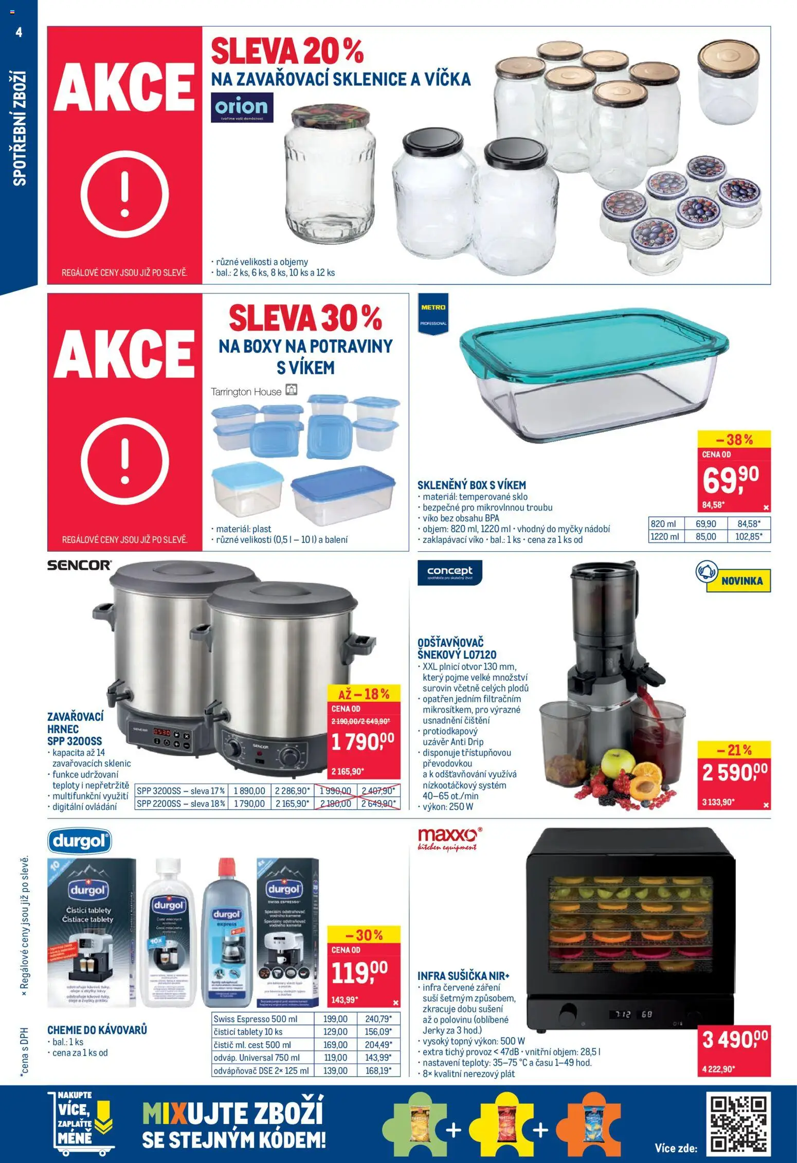 Makro leták - Nepotravinové zboží od 20.05.2026 | Strana: 4 | Produkty: Box, Nádobí, Hrnec, Odšťavňovač