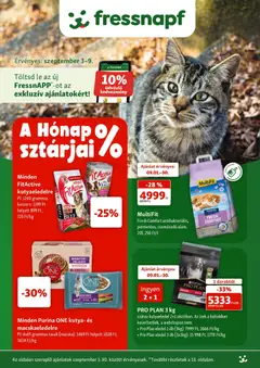 Fressnapf akciós újság - amely érvényes a következő dátumtól: 2026.09.03.